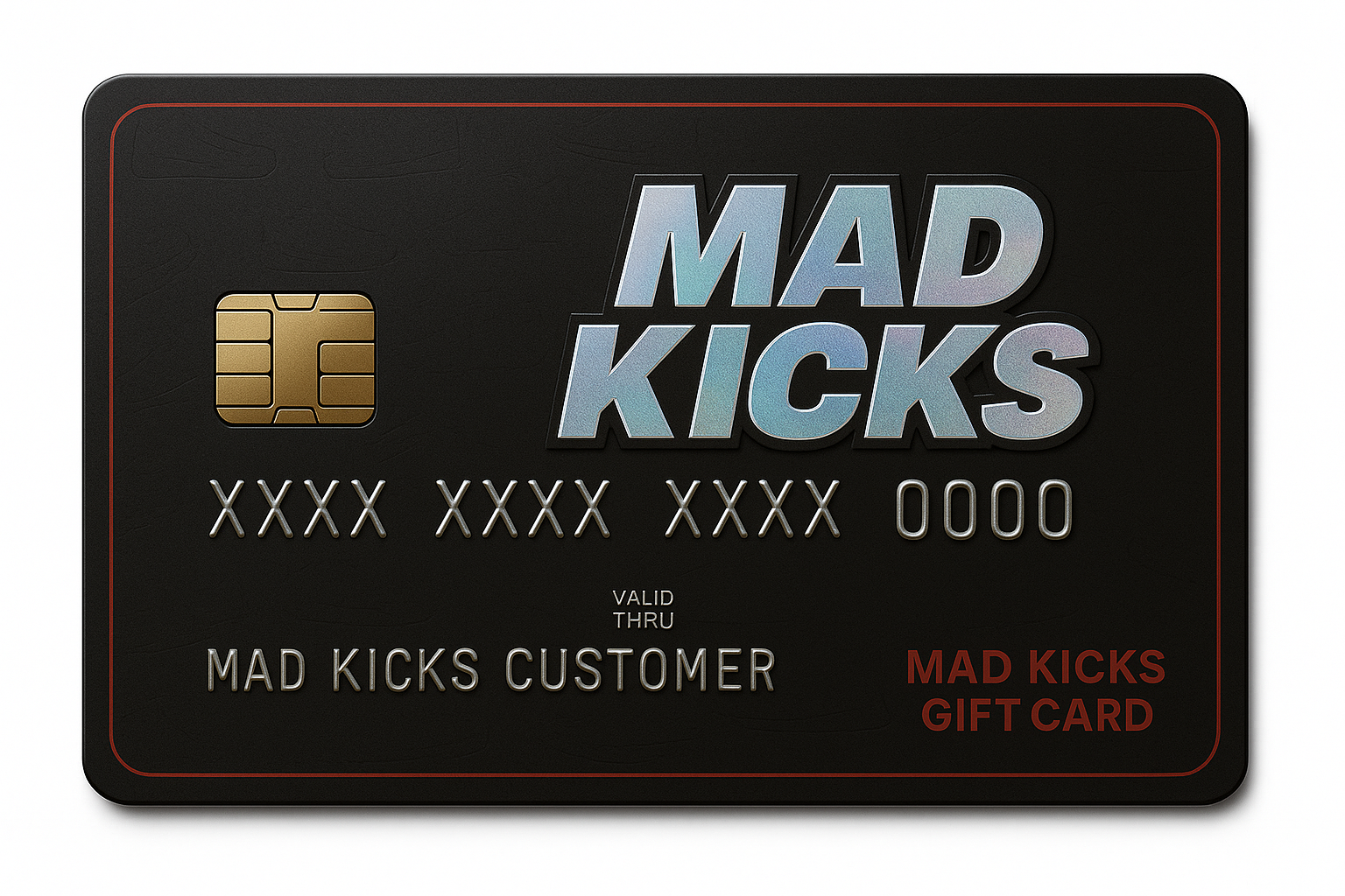 Mad Kicks gift Card