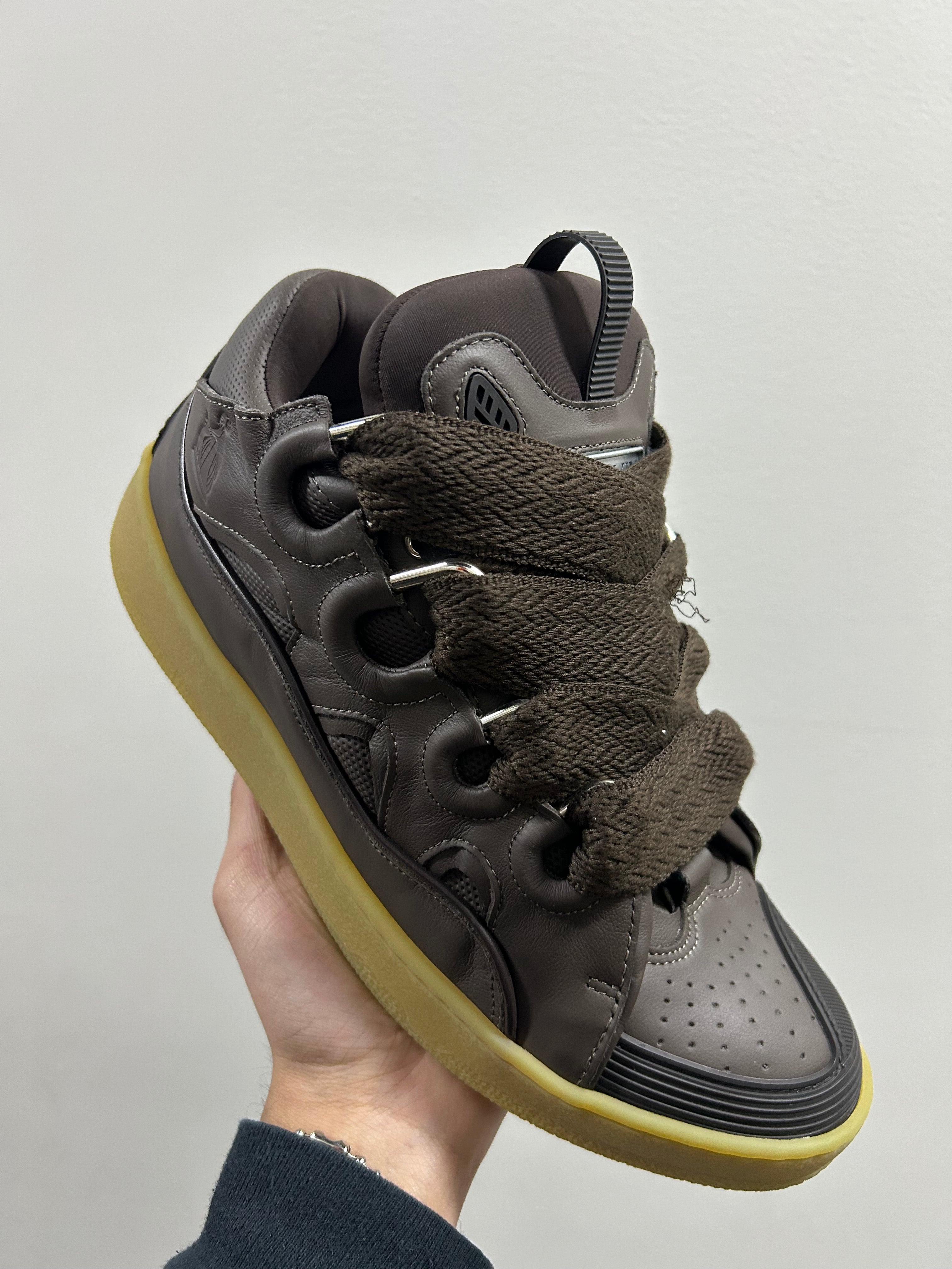 Lanvin Curb Sneakers Ebony