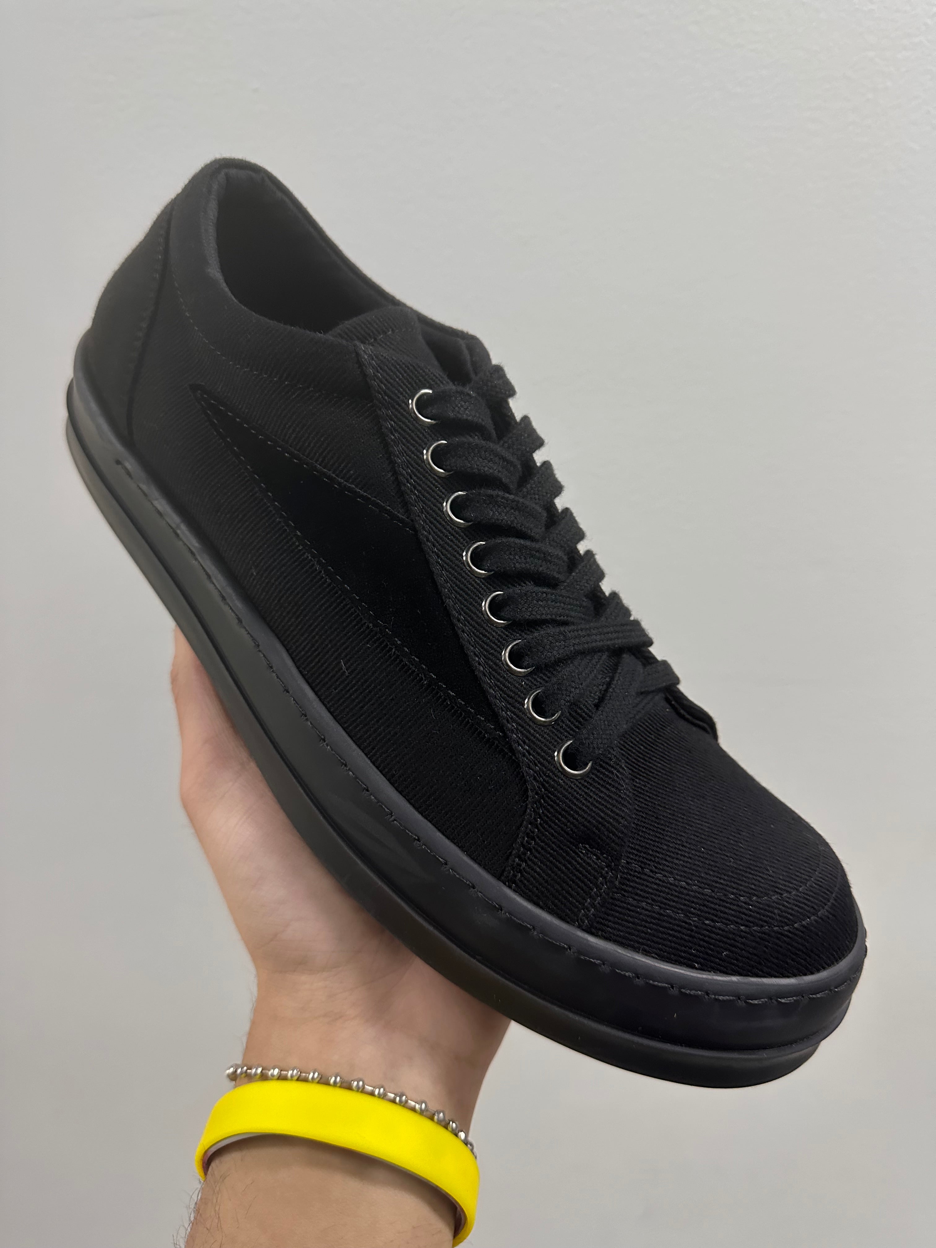 Rick Owens DRKSHDW Black Hollywood Vintage Sneakers