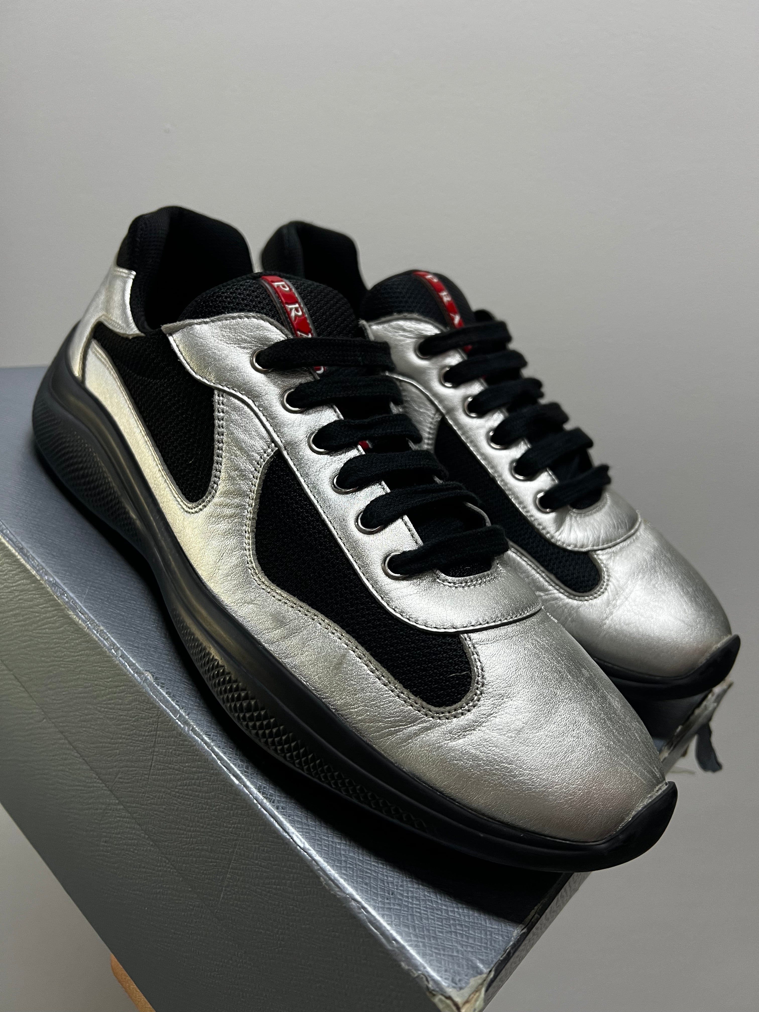 Prada Mens Americas Cup Reflective Silver