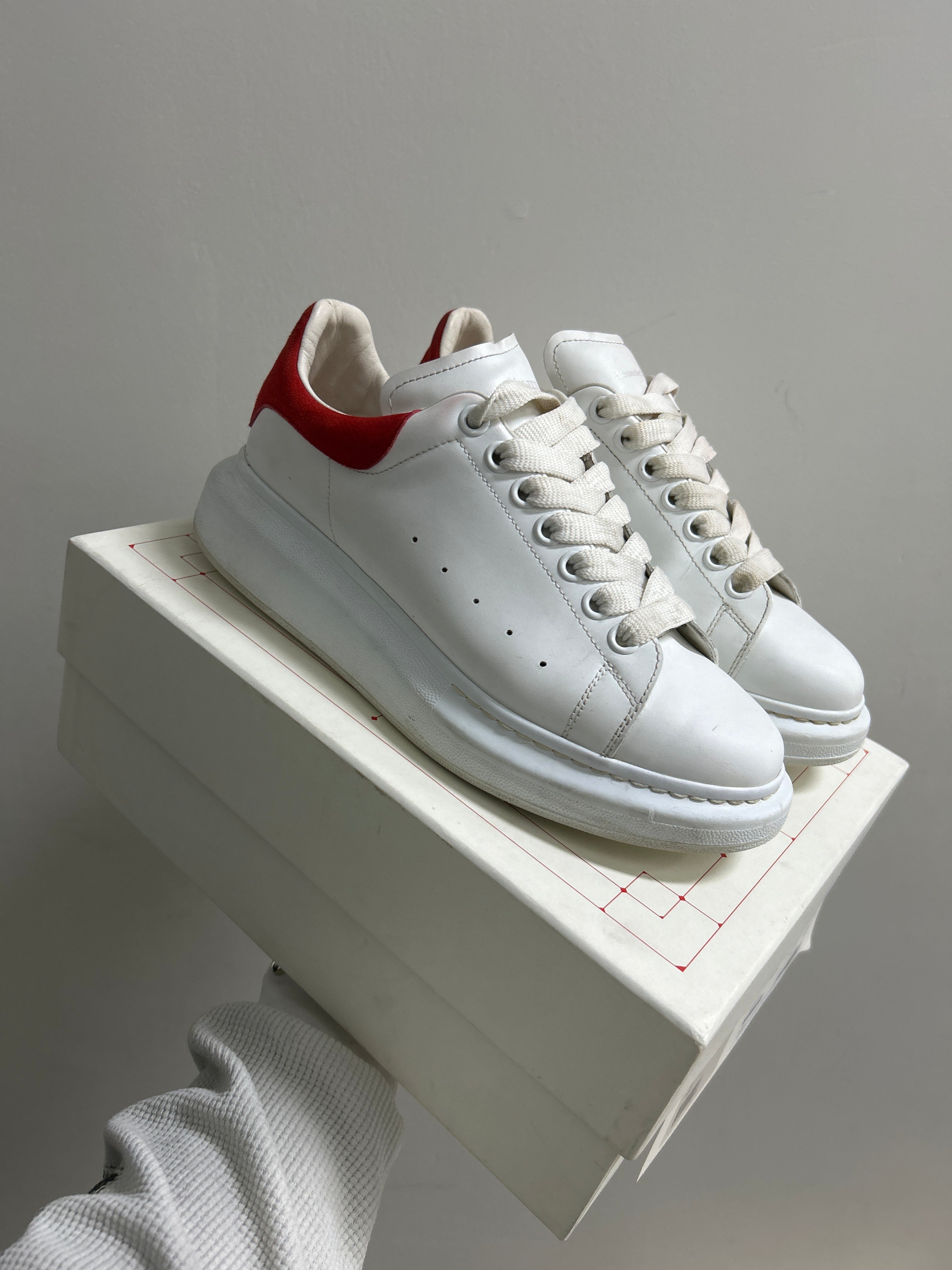 Alexander McQueen Oversized Sneaker White Lust Red