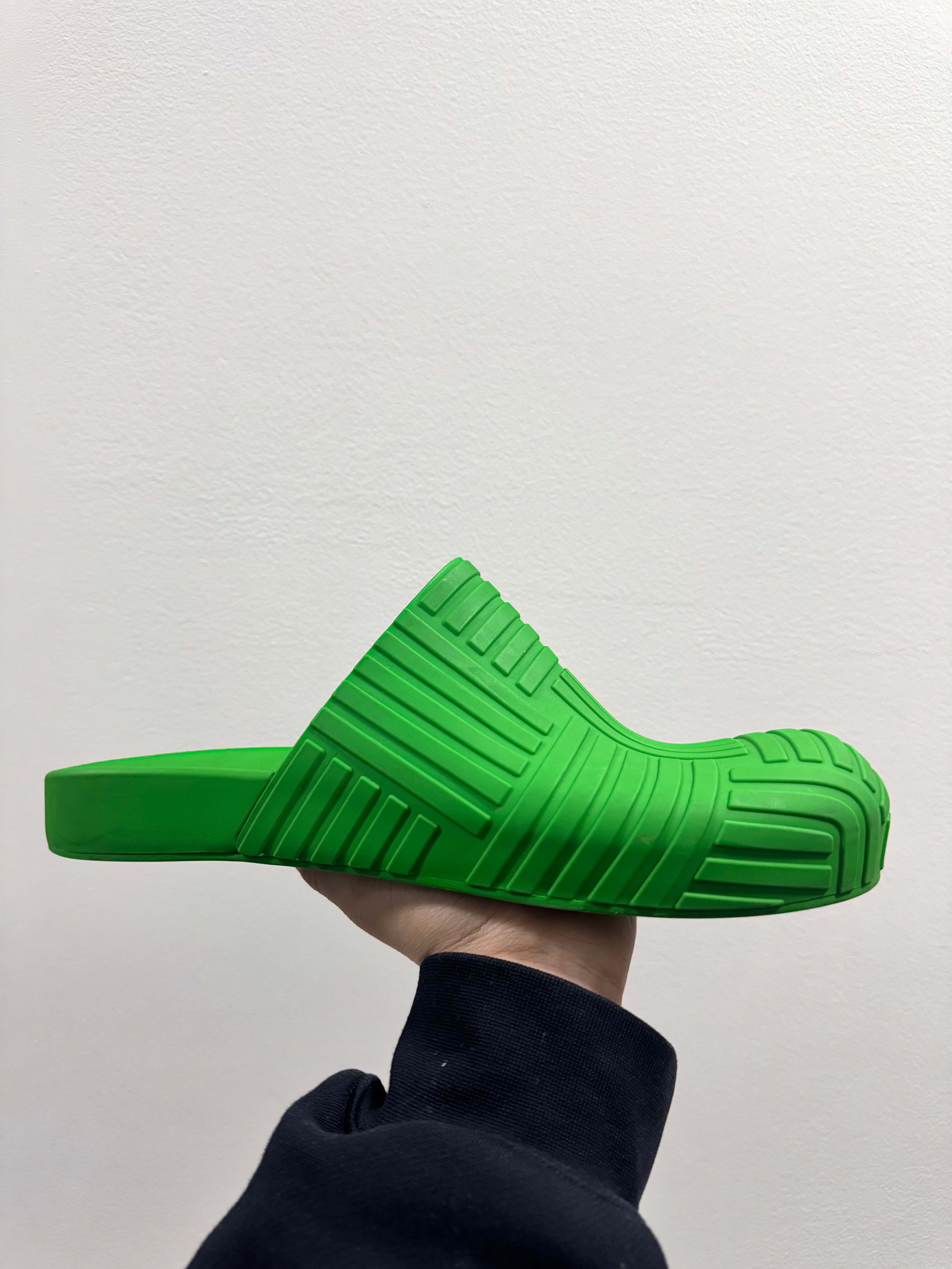 Bottega Veneta Rubber Clog Slide Parakeet