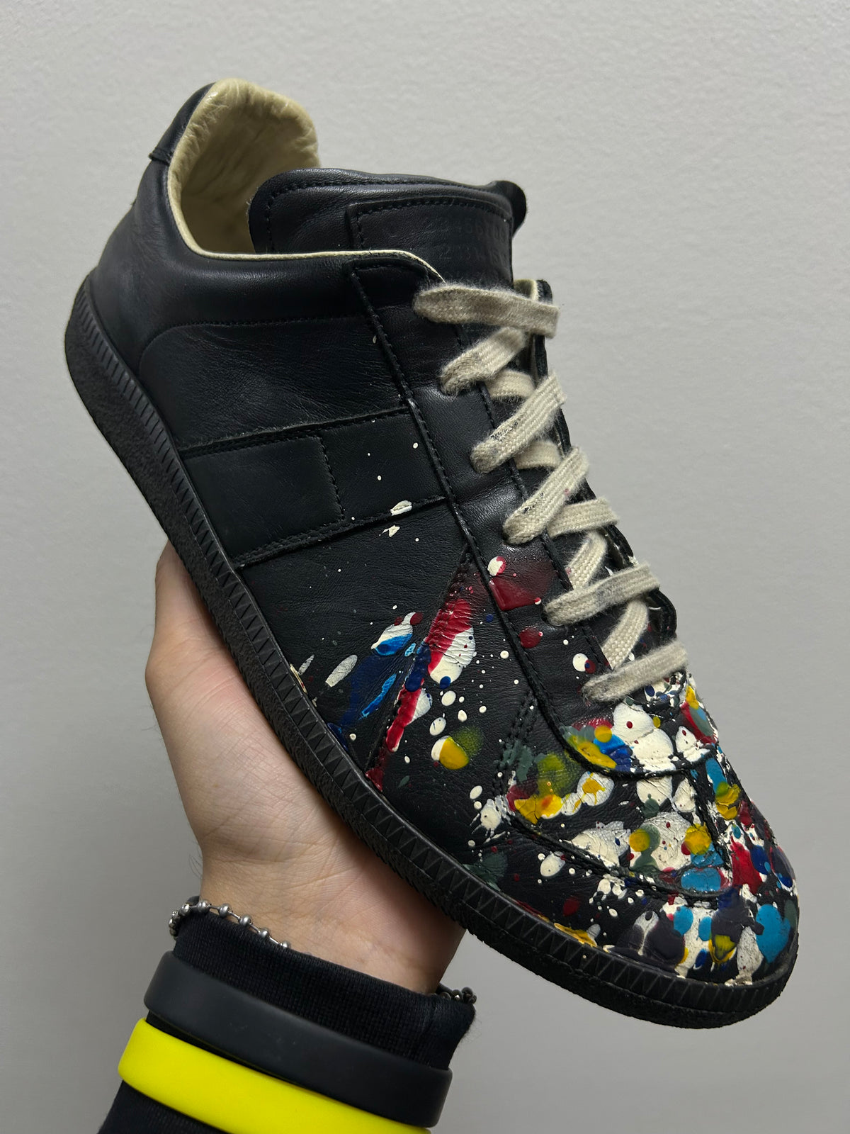 Maison Margiela  Black Paint Splatter