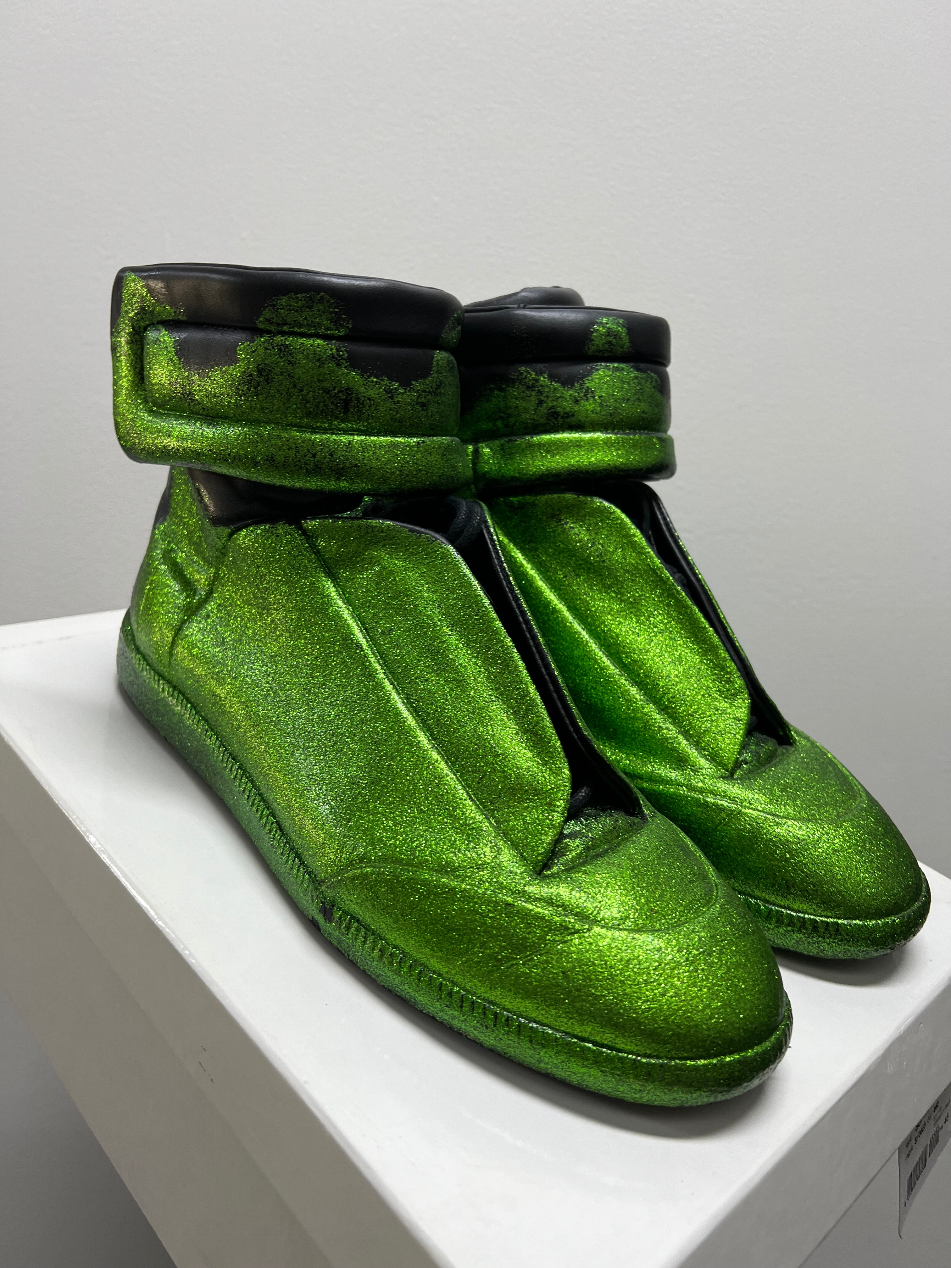 Maison Margiela 22 Future High Top Sneaker Green Glitter