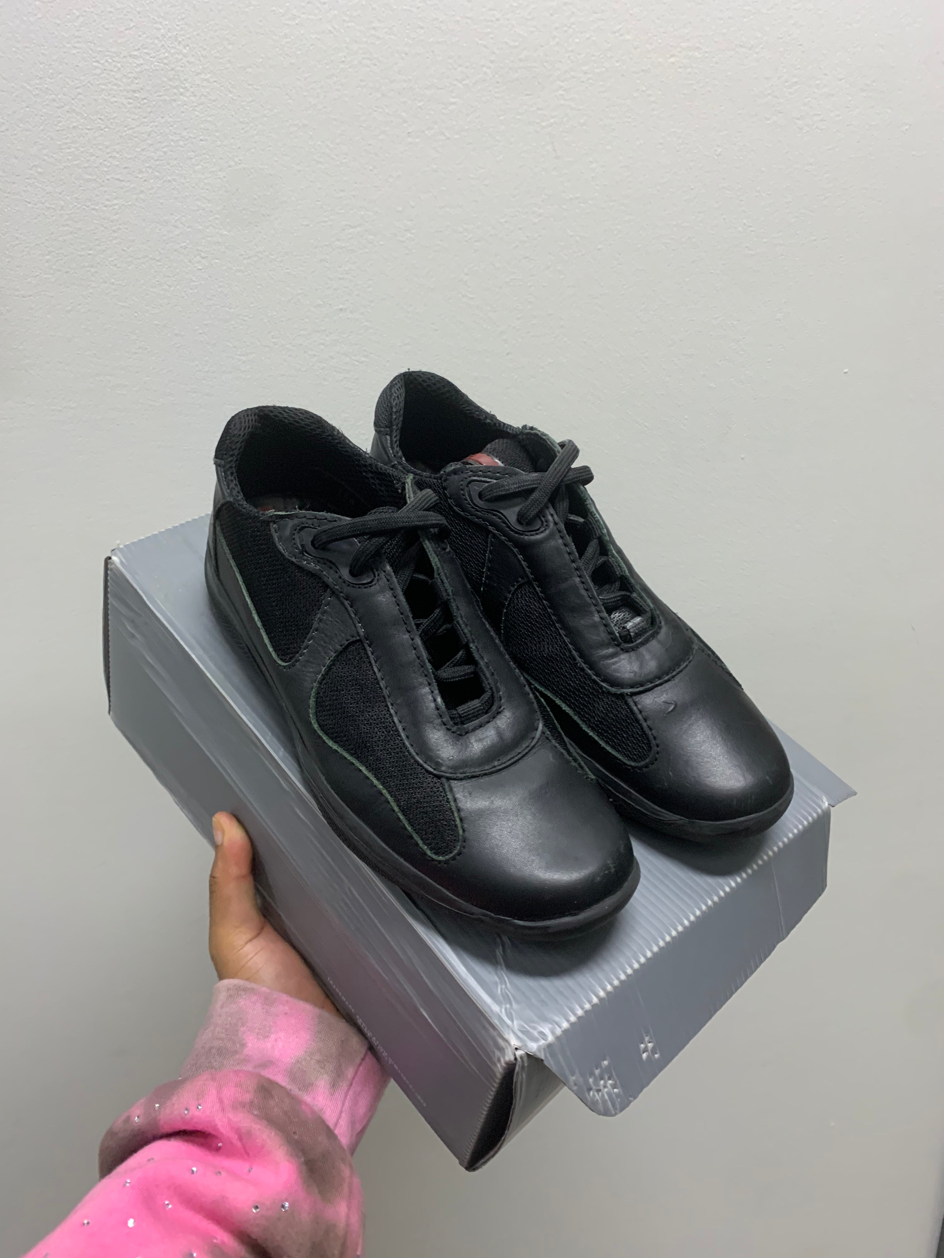 PRADA Americas Cup Black Nappa Leather