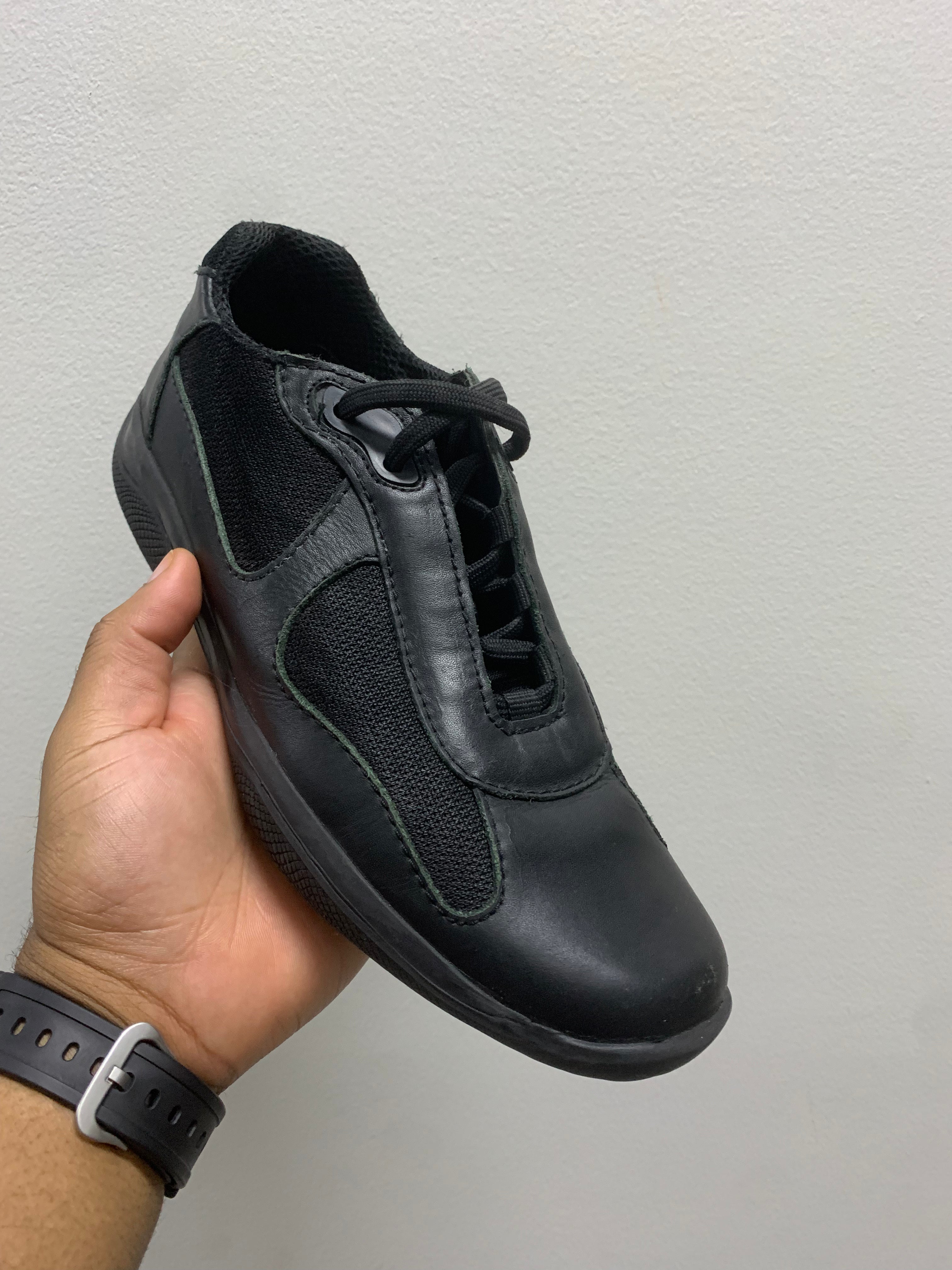 PRADA Americas Cup Black Nappa Leather