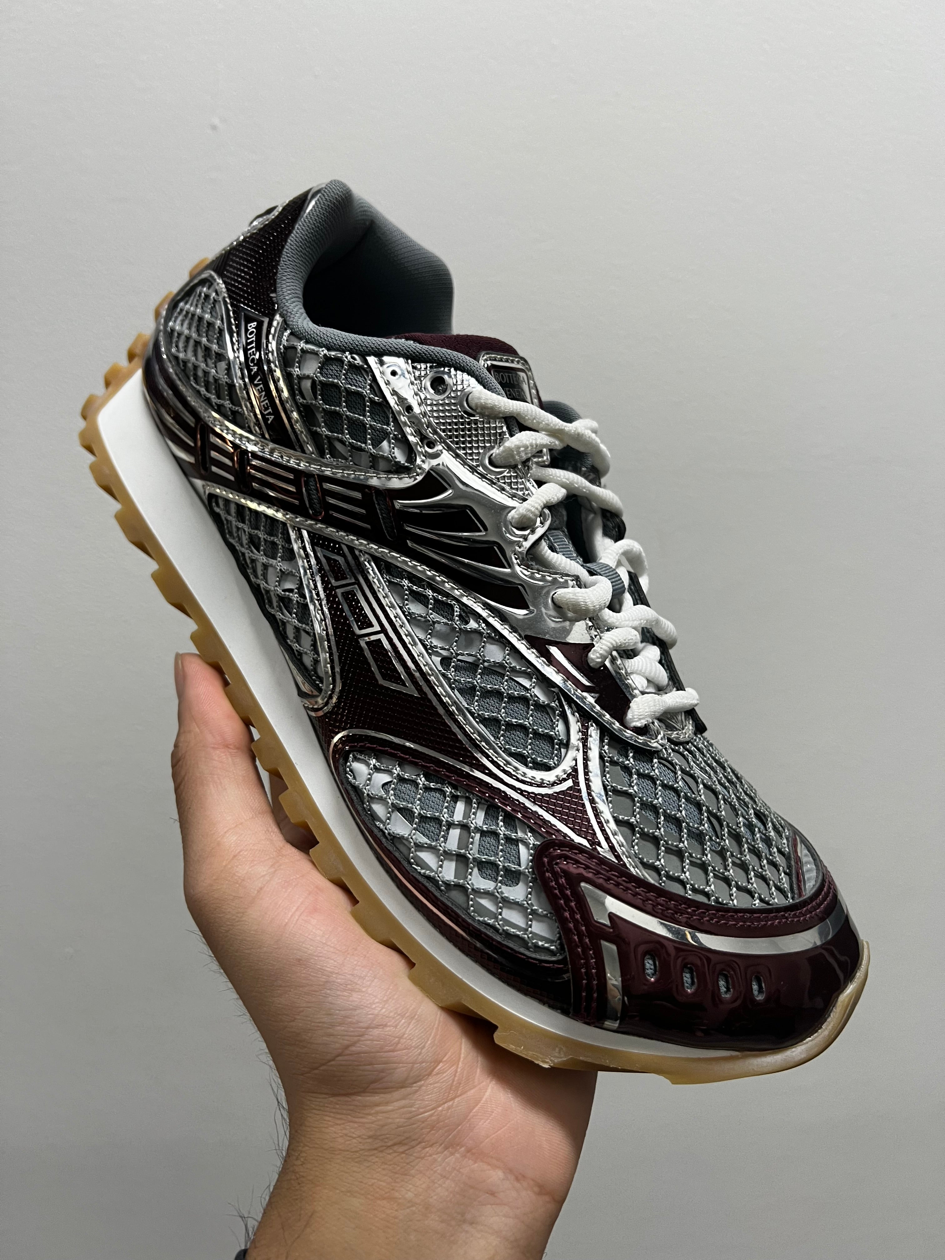 Bottega Veneta Orbit Barolo Silver