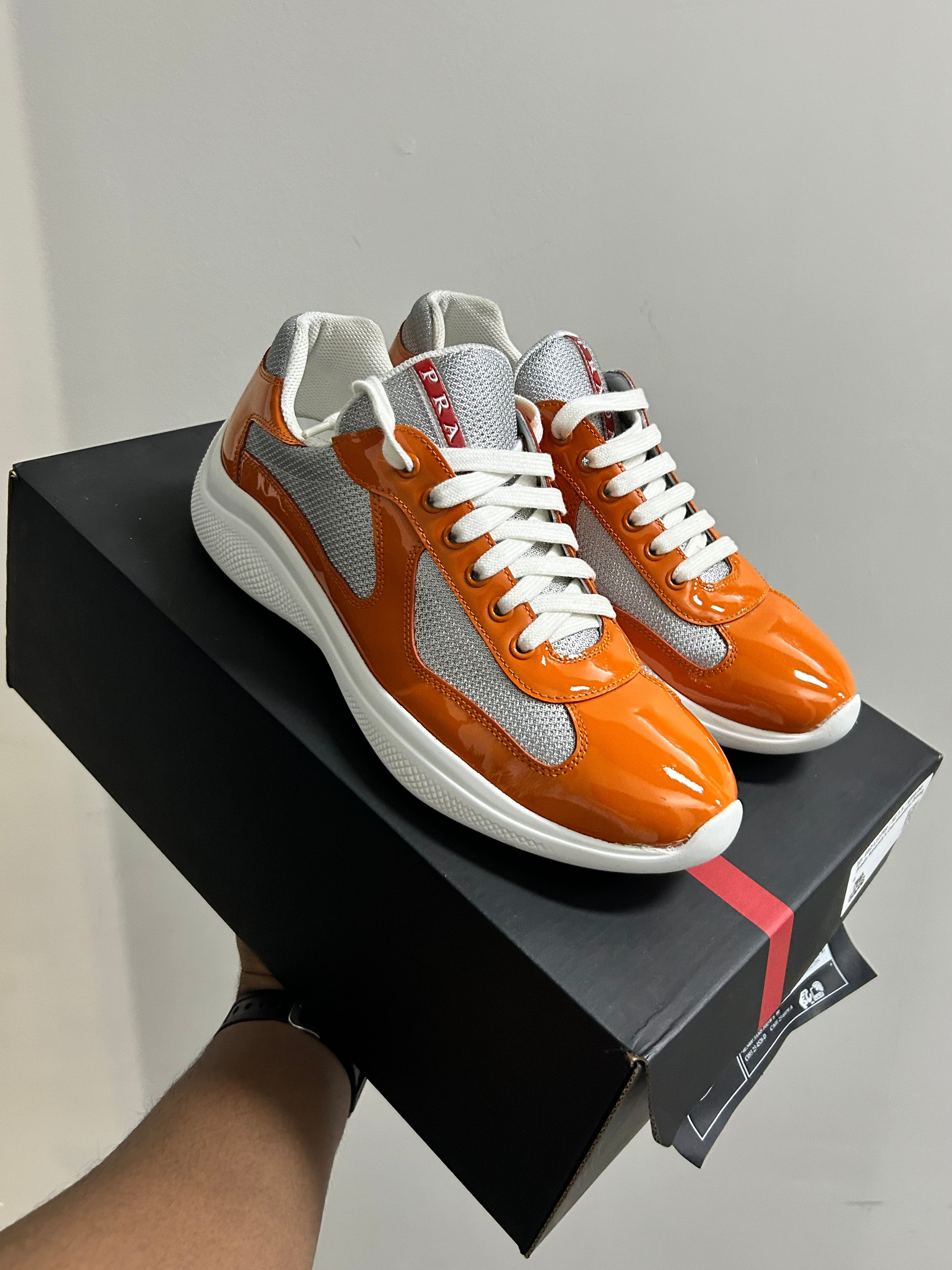 Prada Americas Cup sneakers Orange