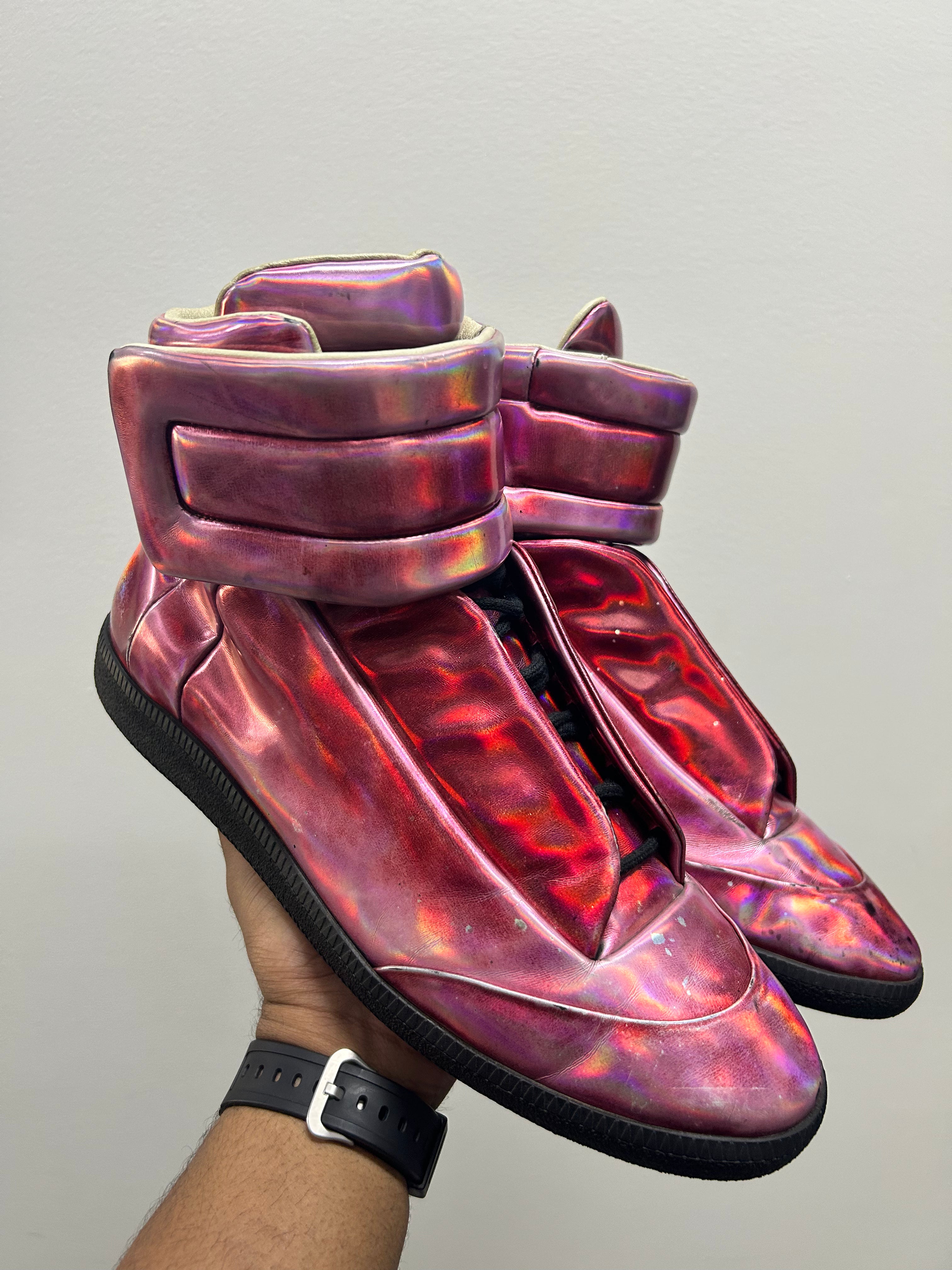 Maison Margiela Future High pink metallic