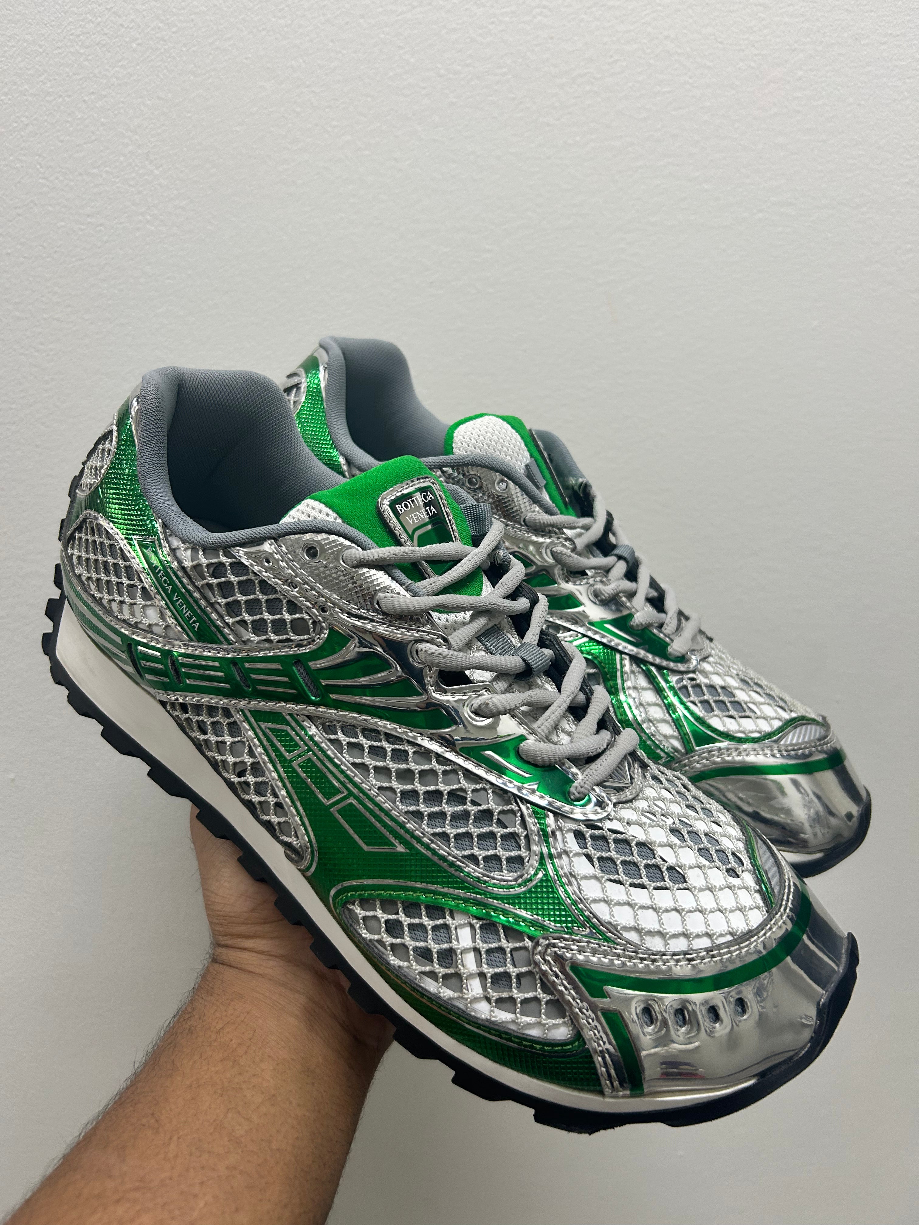 Bottega Veneta Mens Green Orbit Sneakers