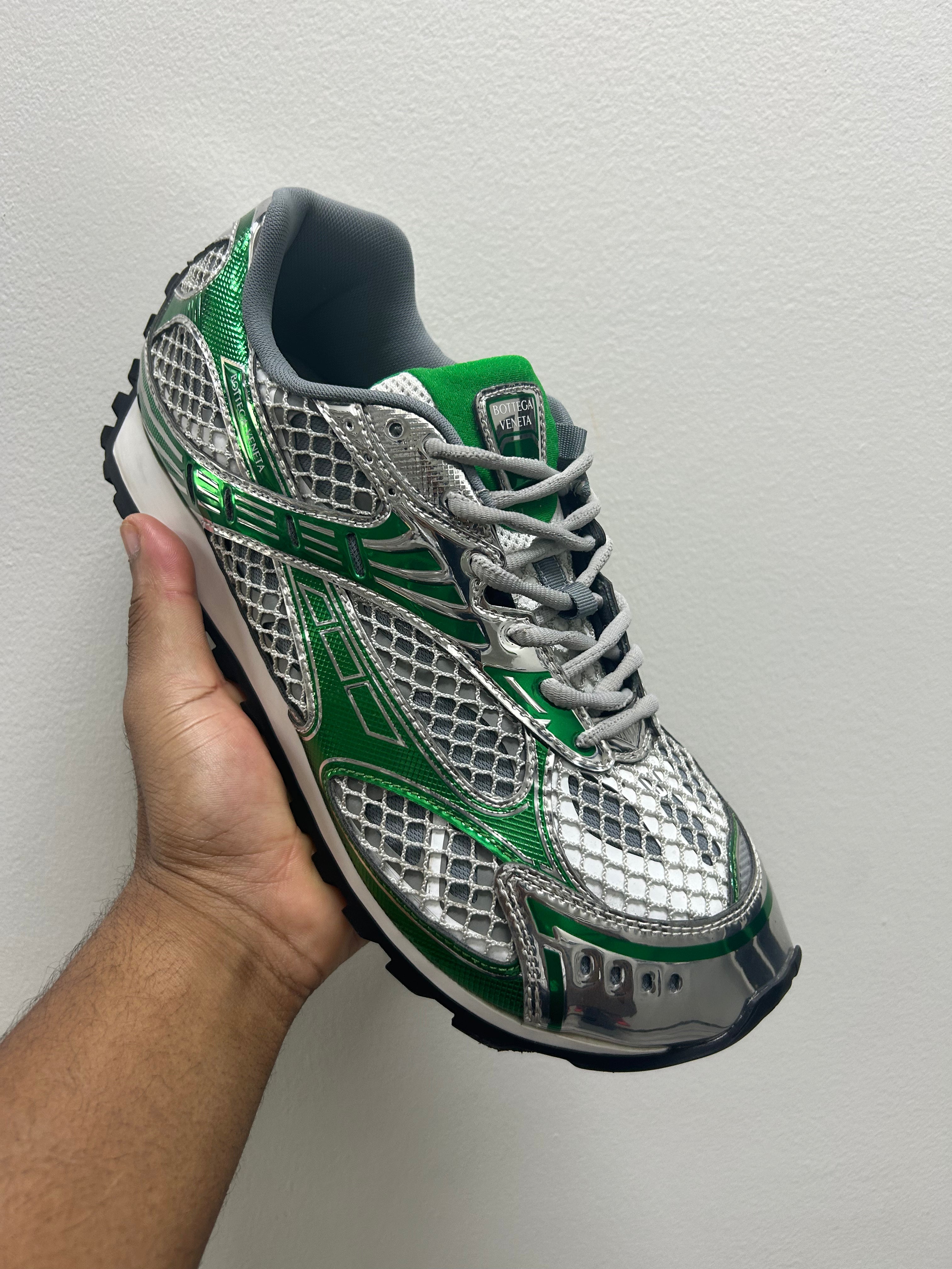 Bottega Veneta Mens Green Orbit Sneakers