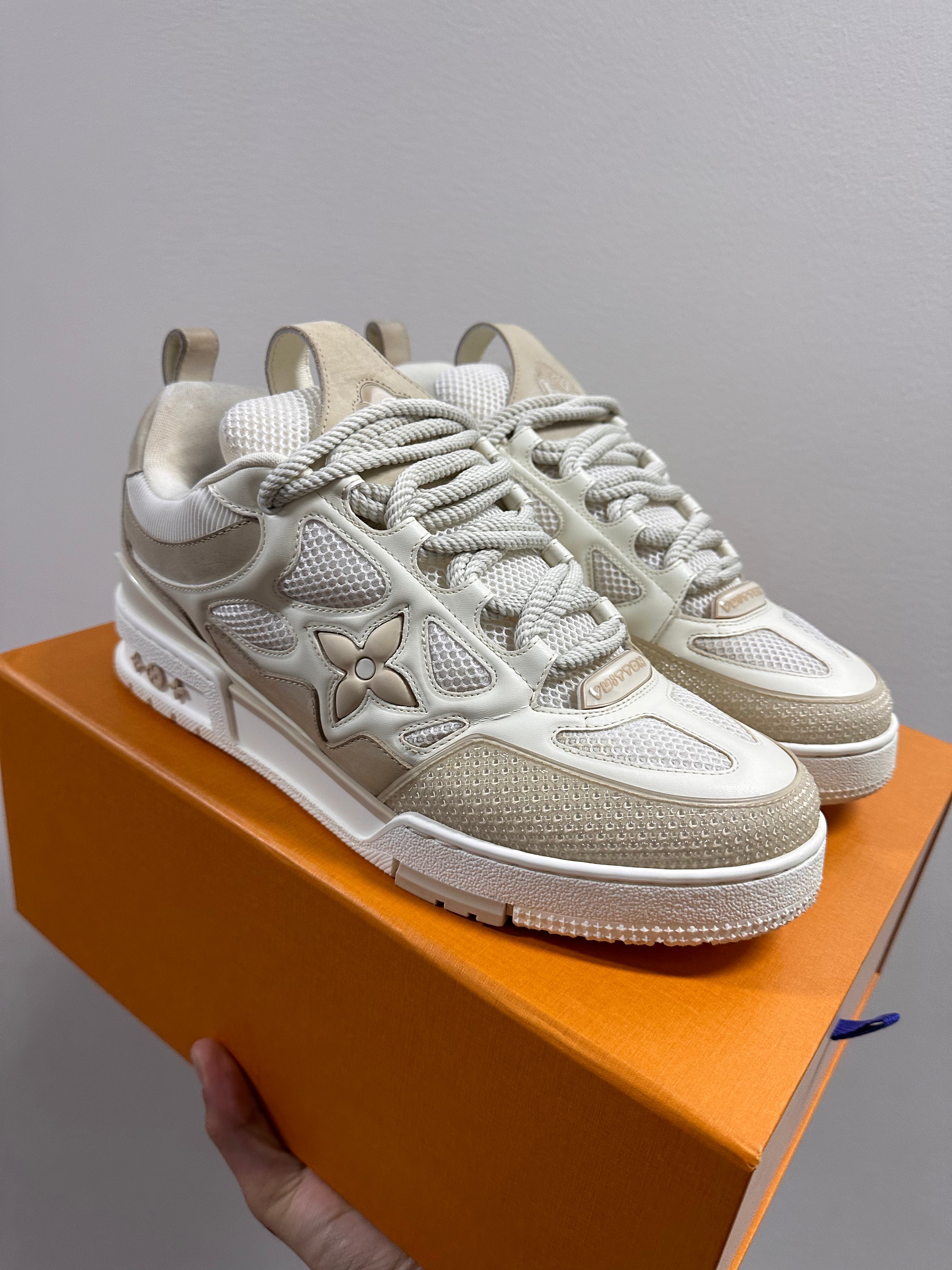 Louis Vuitton LV Skate Sneaker Beige White