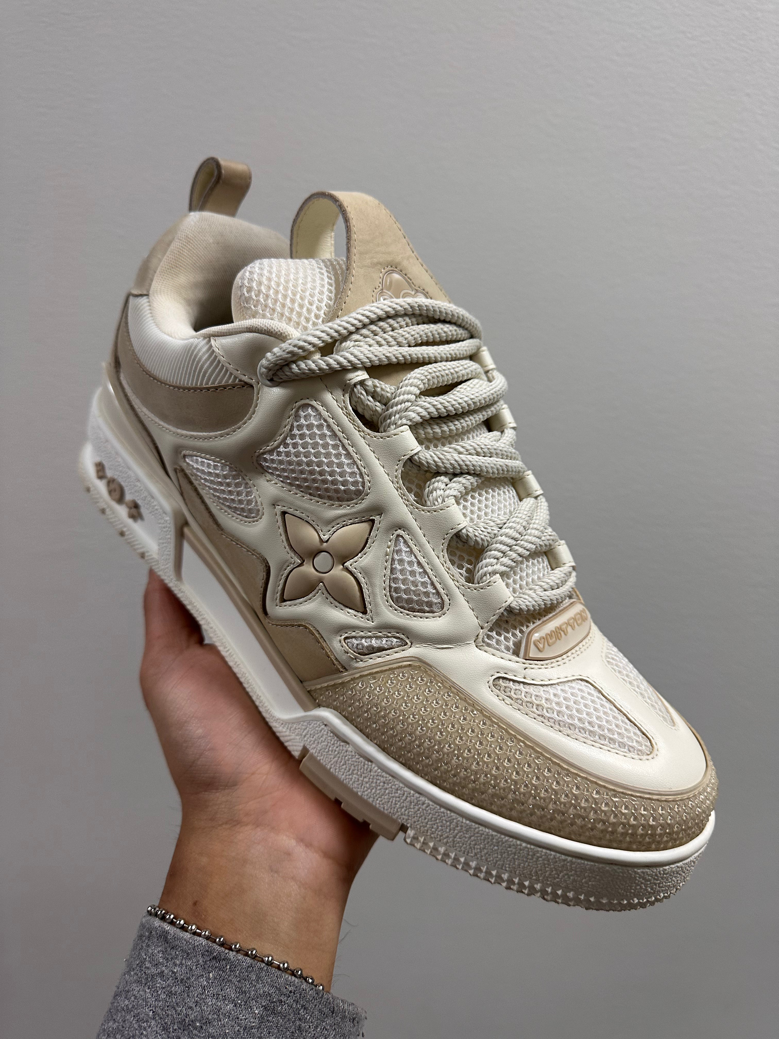 Louis Vuitton LV Skate Sneaker Beige White