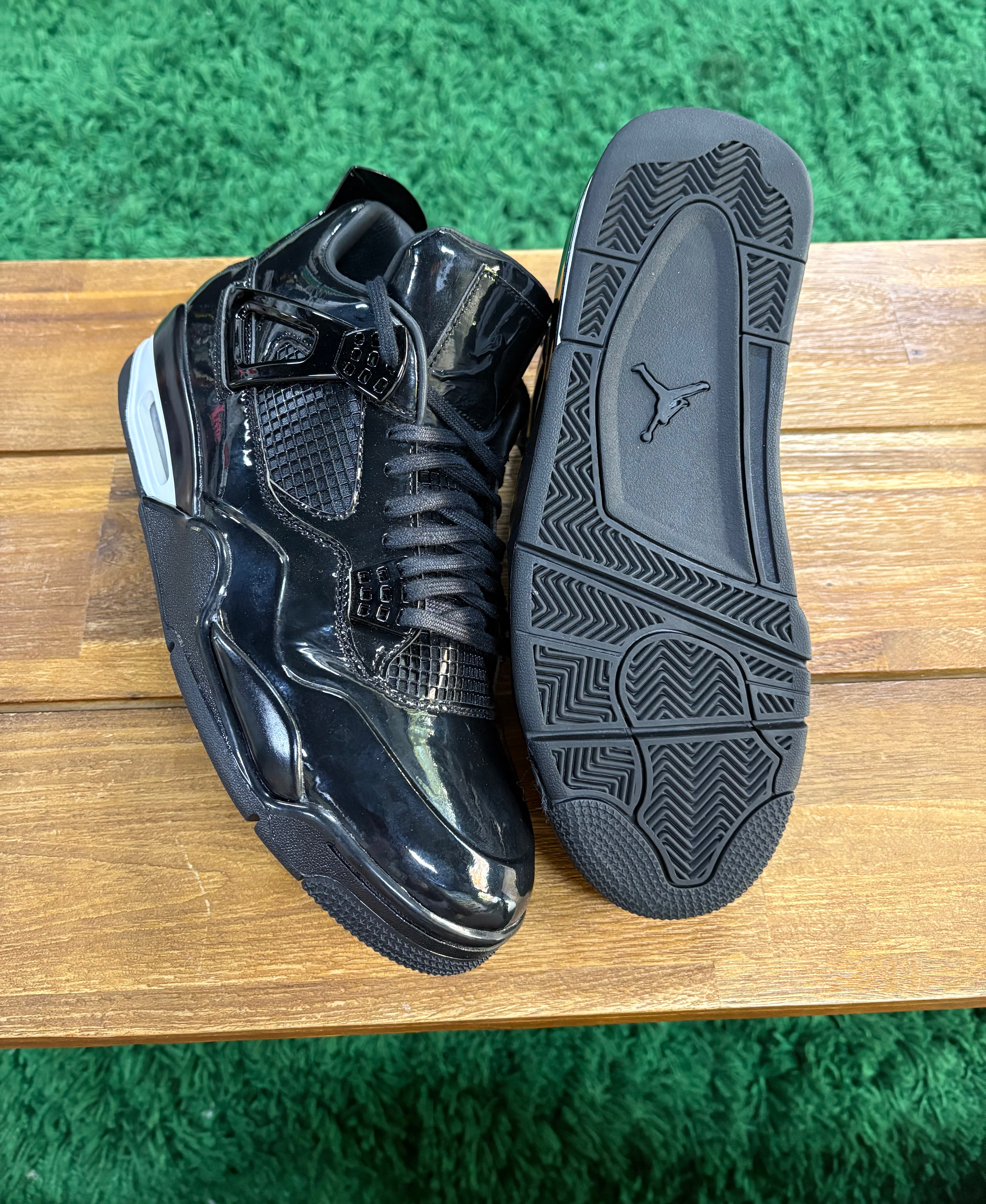 Air Jordan 4 Retro 11Lab4 Black Patent Leather
