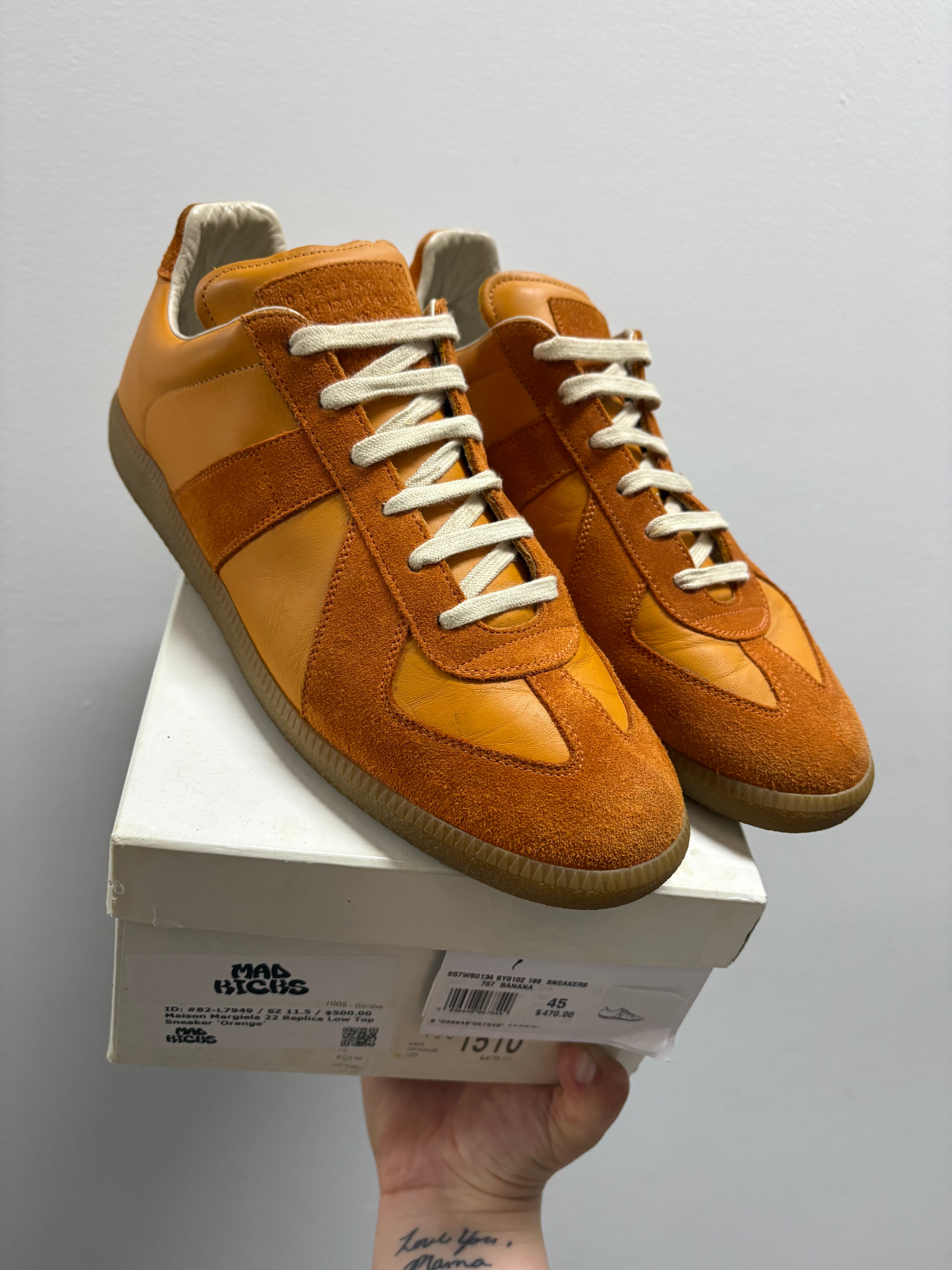 Maison Margiela 22 Replica Low Top Sneaker Orange