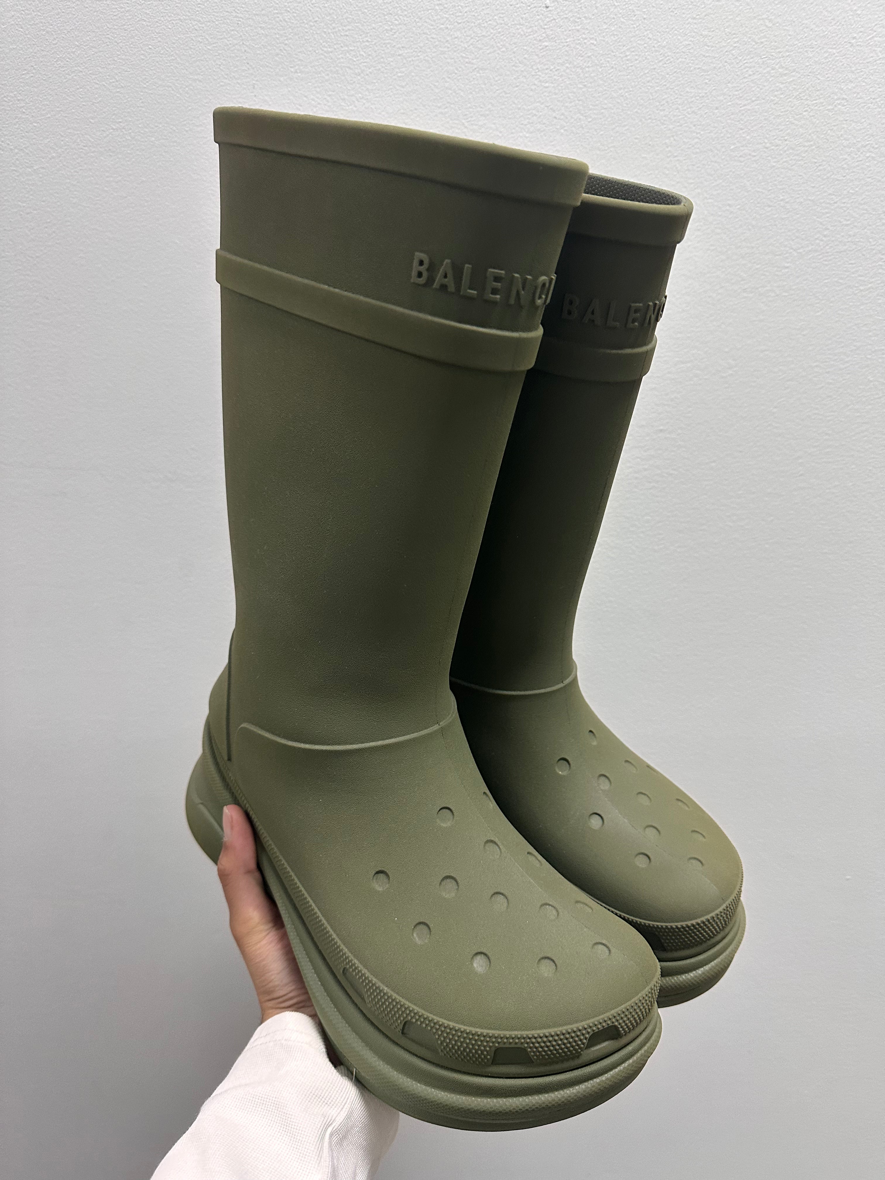 Crocs x Balenciaga Clog Boot 2.0 Army Green