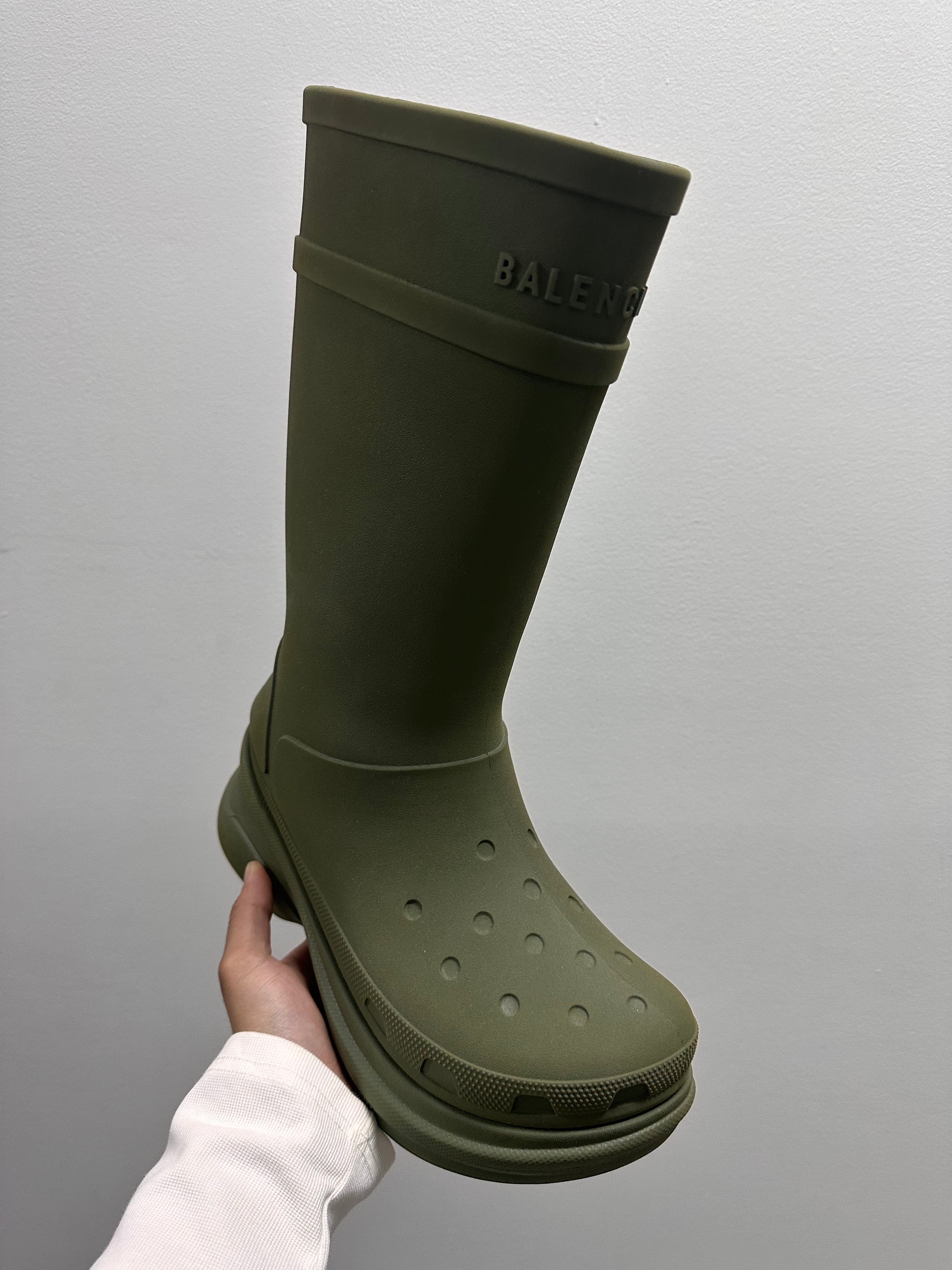 Crocs x Balenciaga Clog Boot 2.0 Army Green