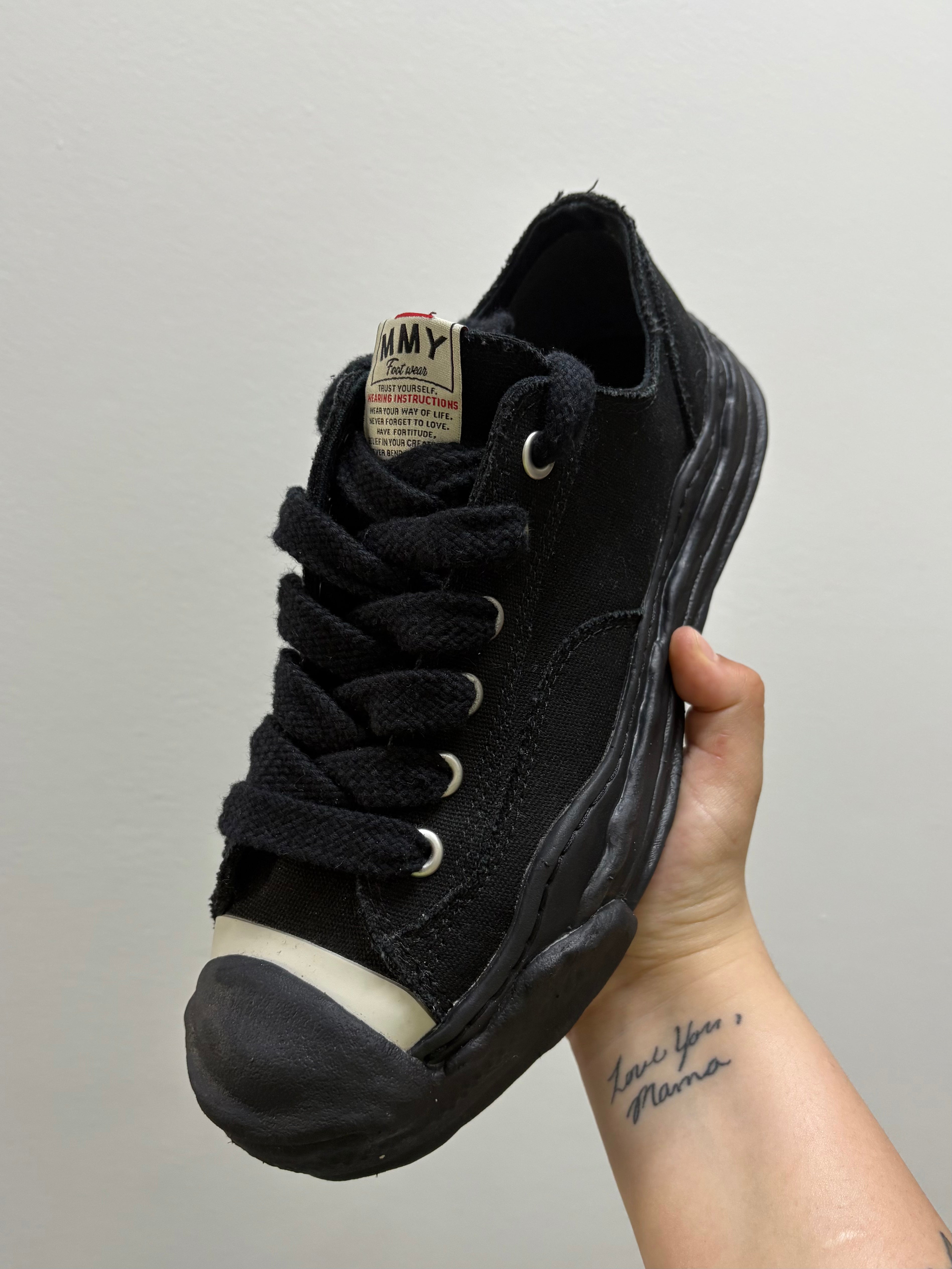 Maison Mihara Yasuhiro Hank OG Sole Canvas Low Black