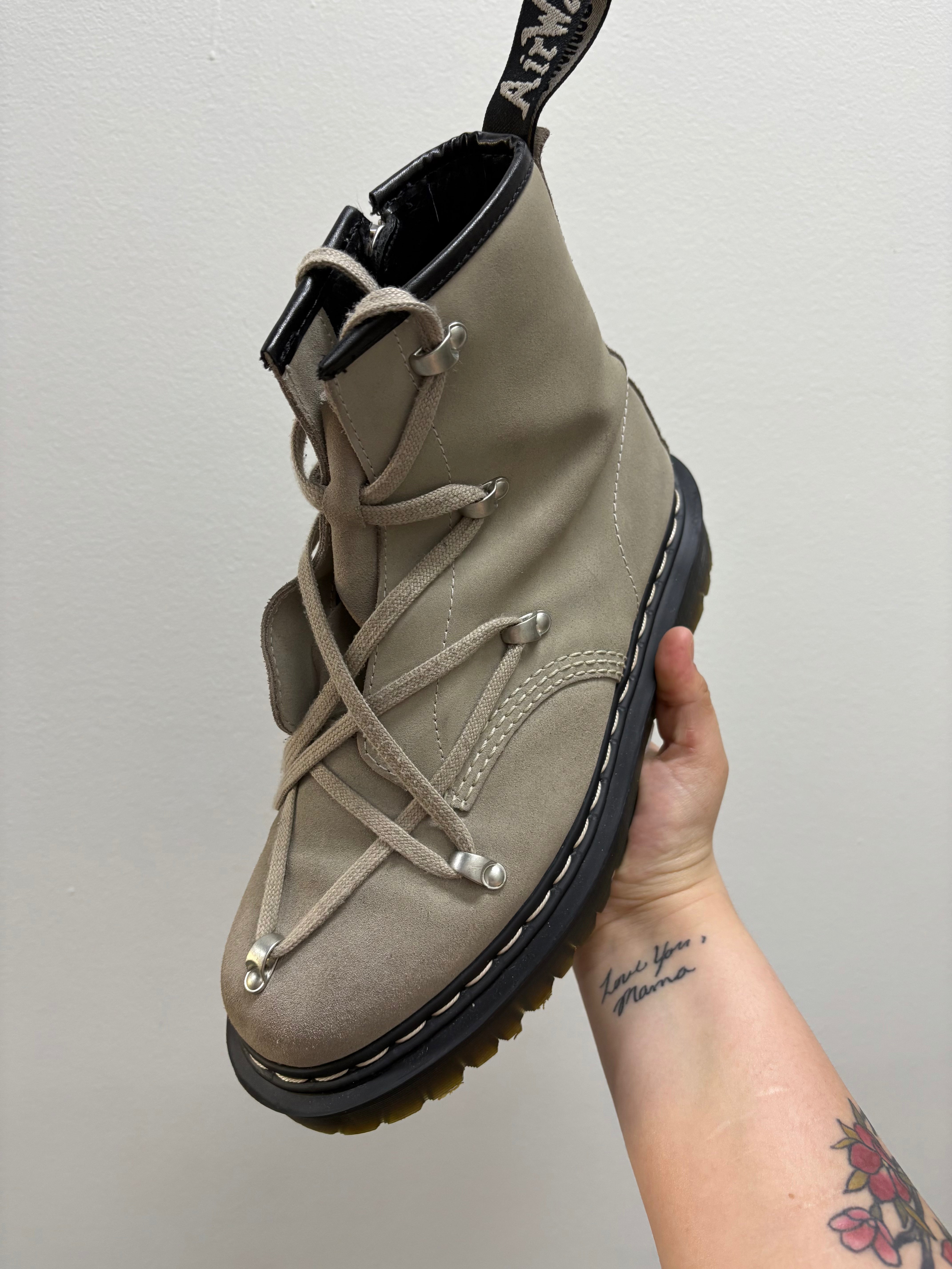 Dr. Martens 1460 Bex Suede Lace Up Boot Rick Owens