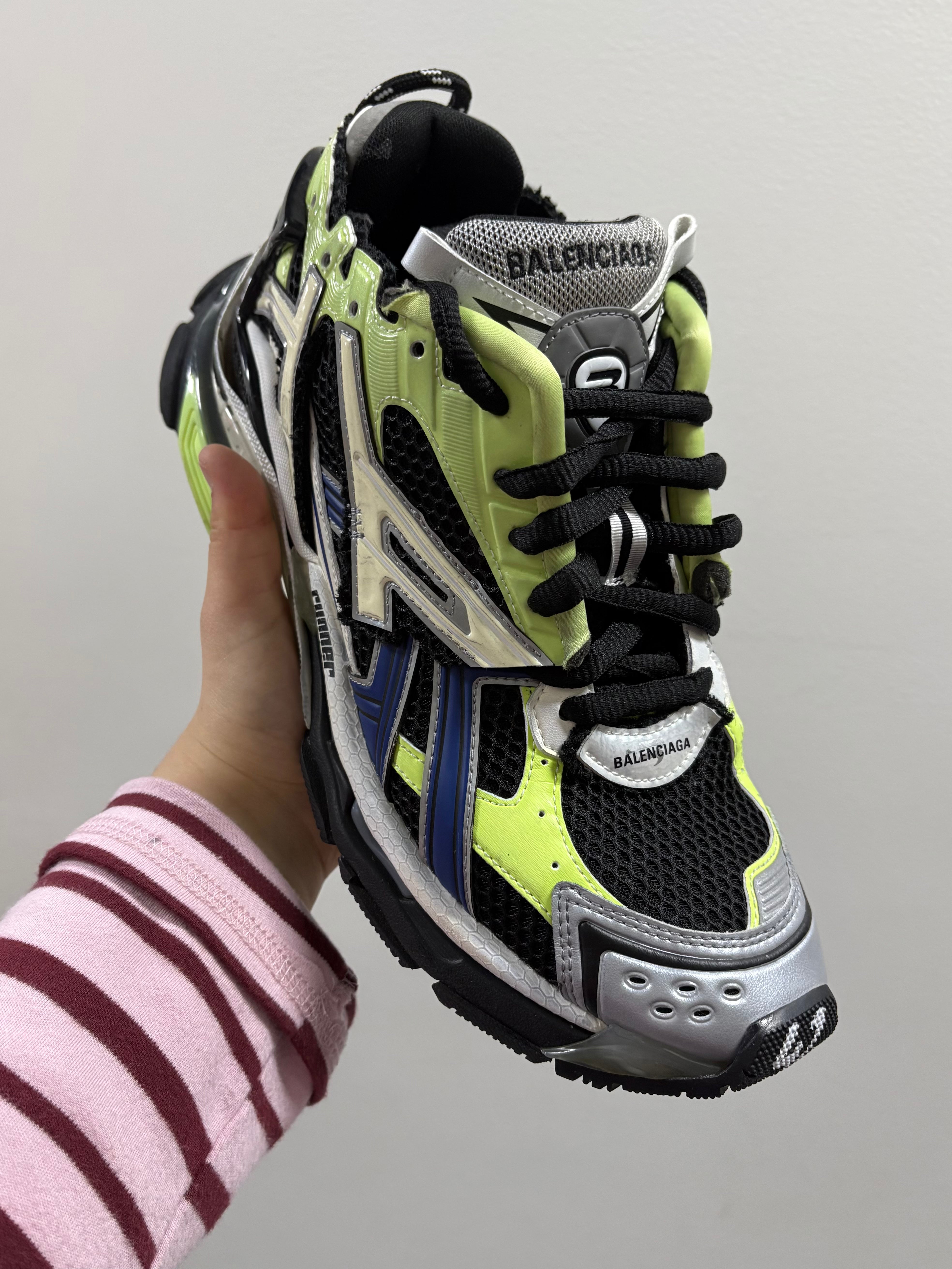 Balenciaga Runner Green Blue Black Grey