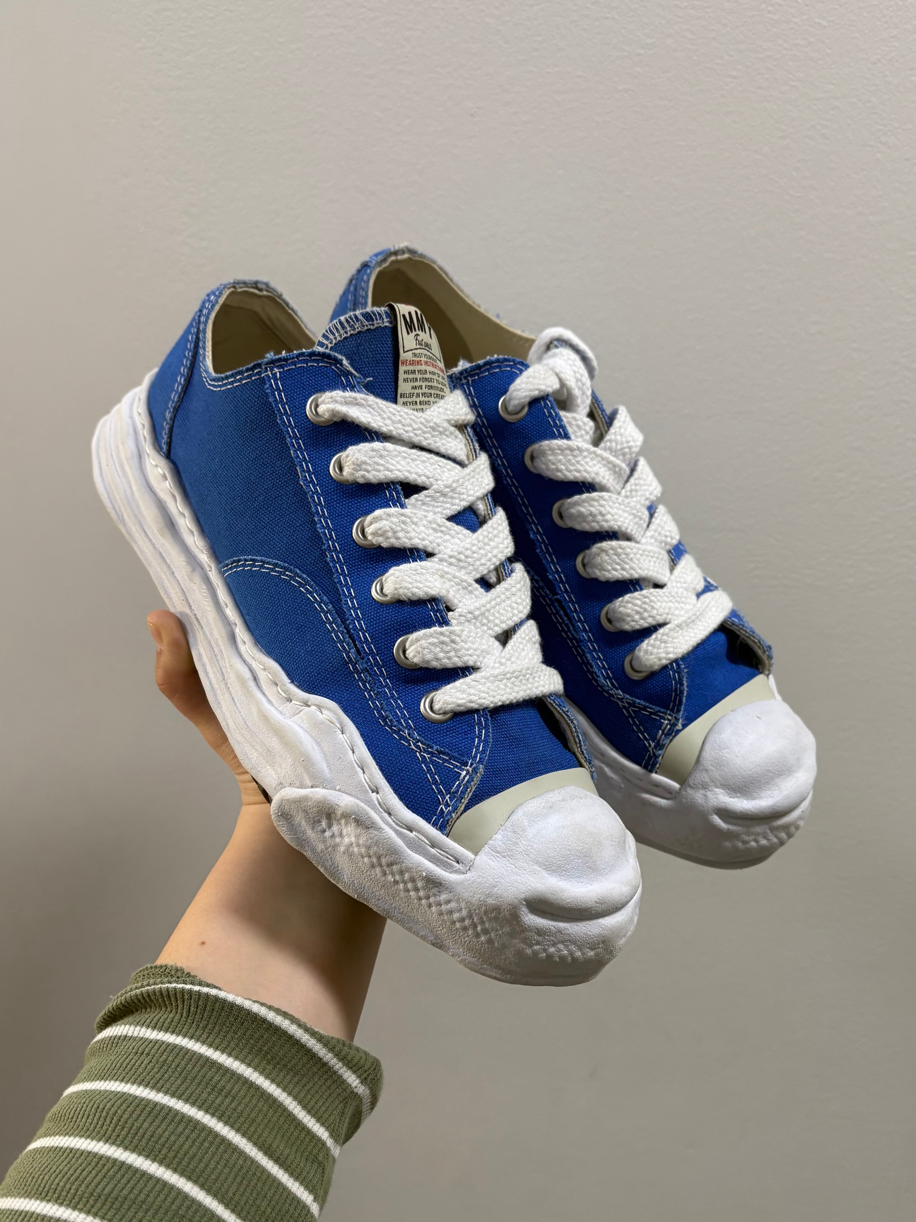 Maison Mihara Yasuhiro Hank OG Sole Canvas Low CL Blue