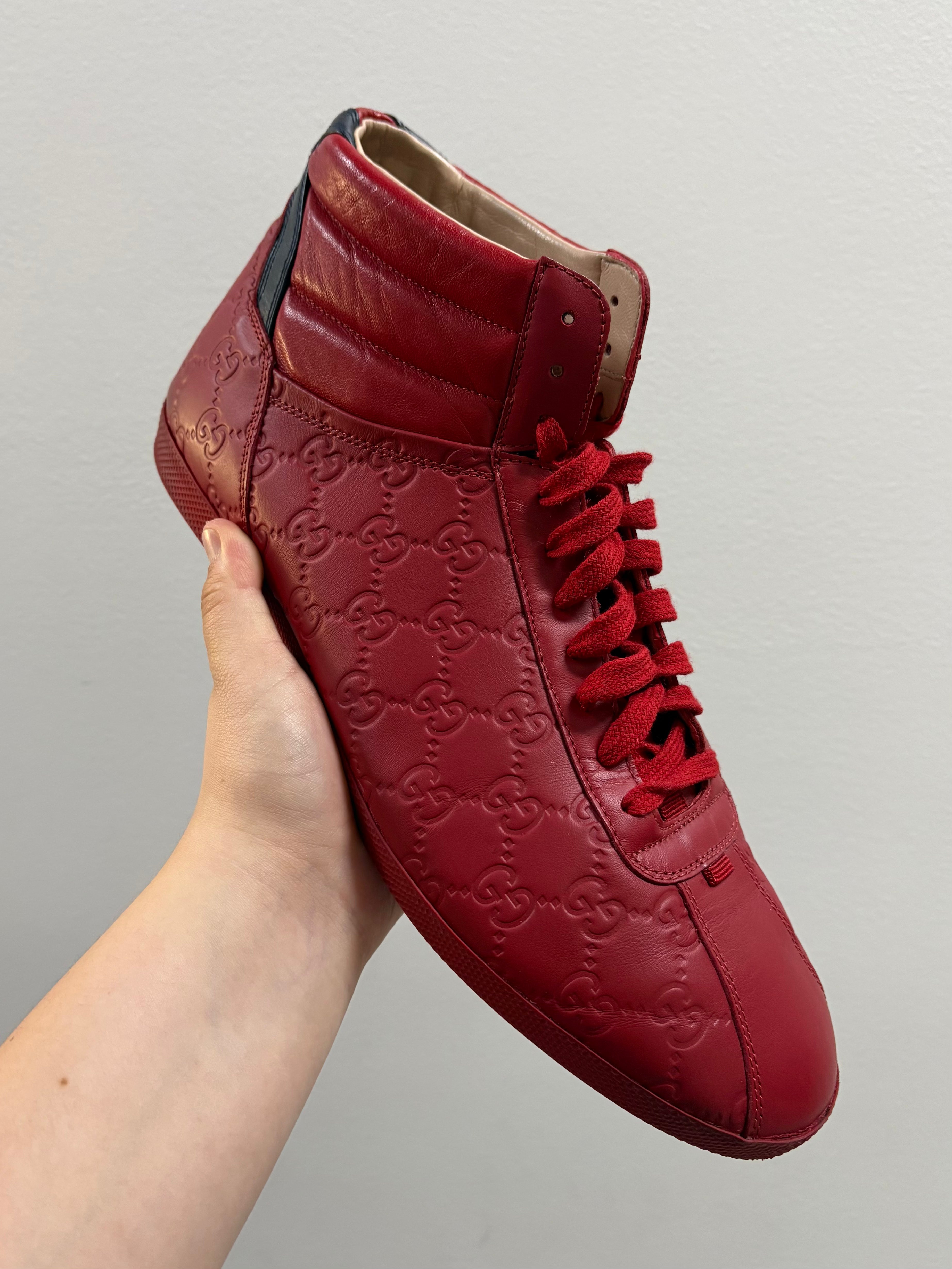 Gucci Signature High Top Red