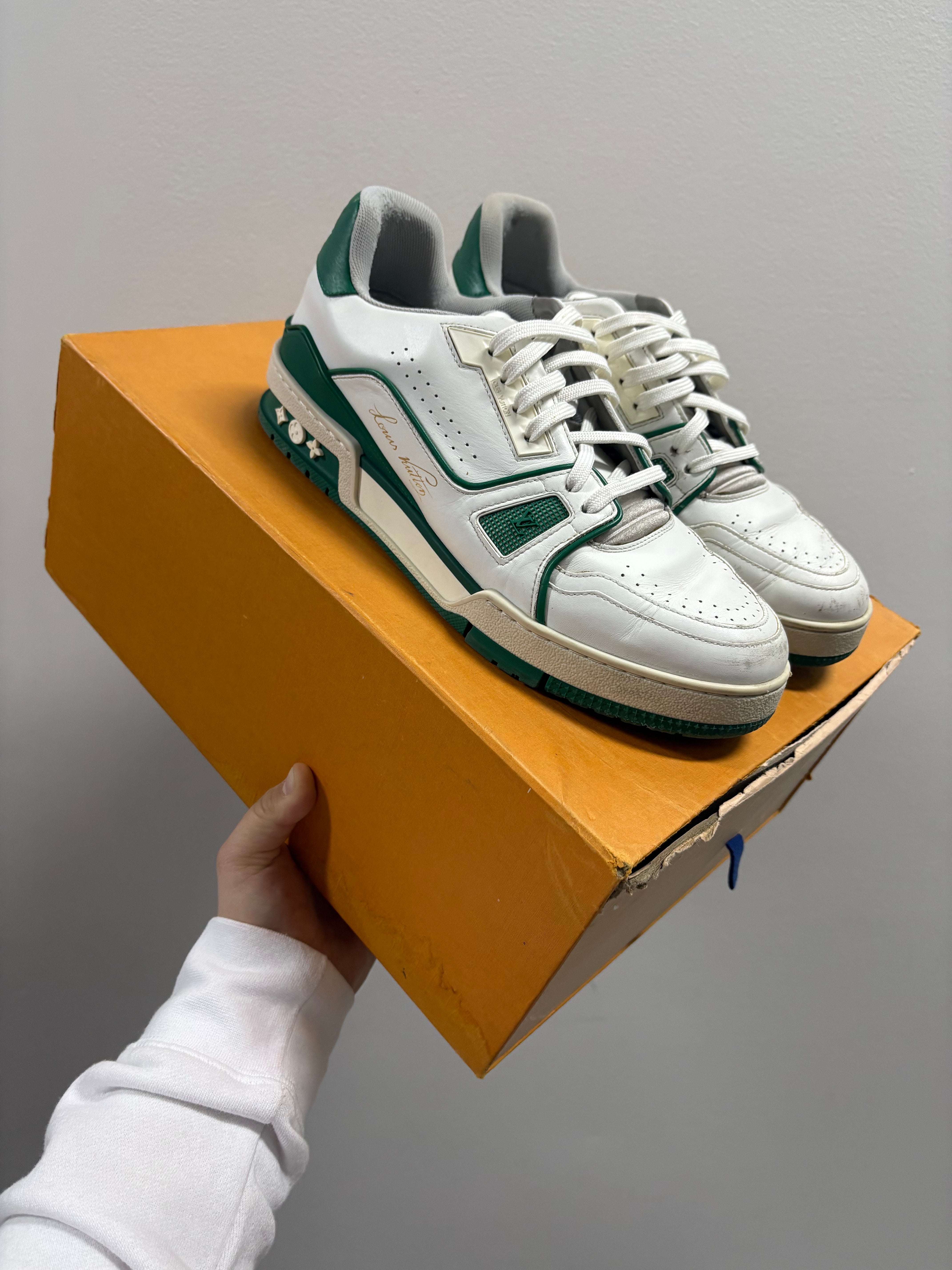 Louis Vuitton Virgil Abloh Green White Trainer