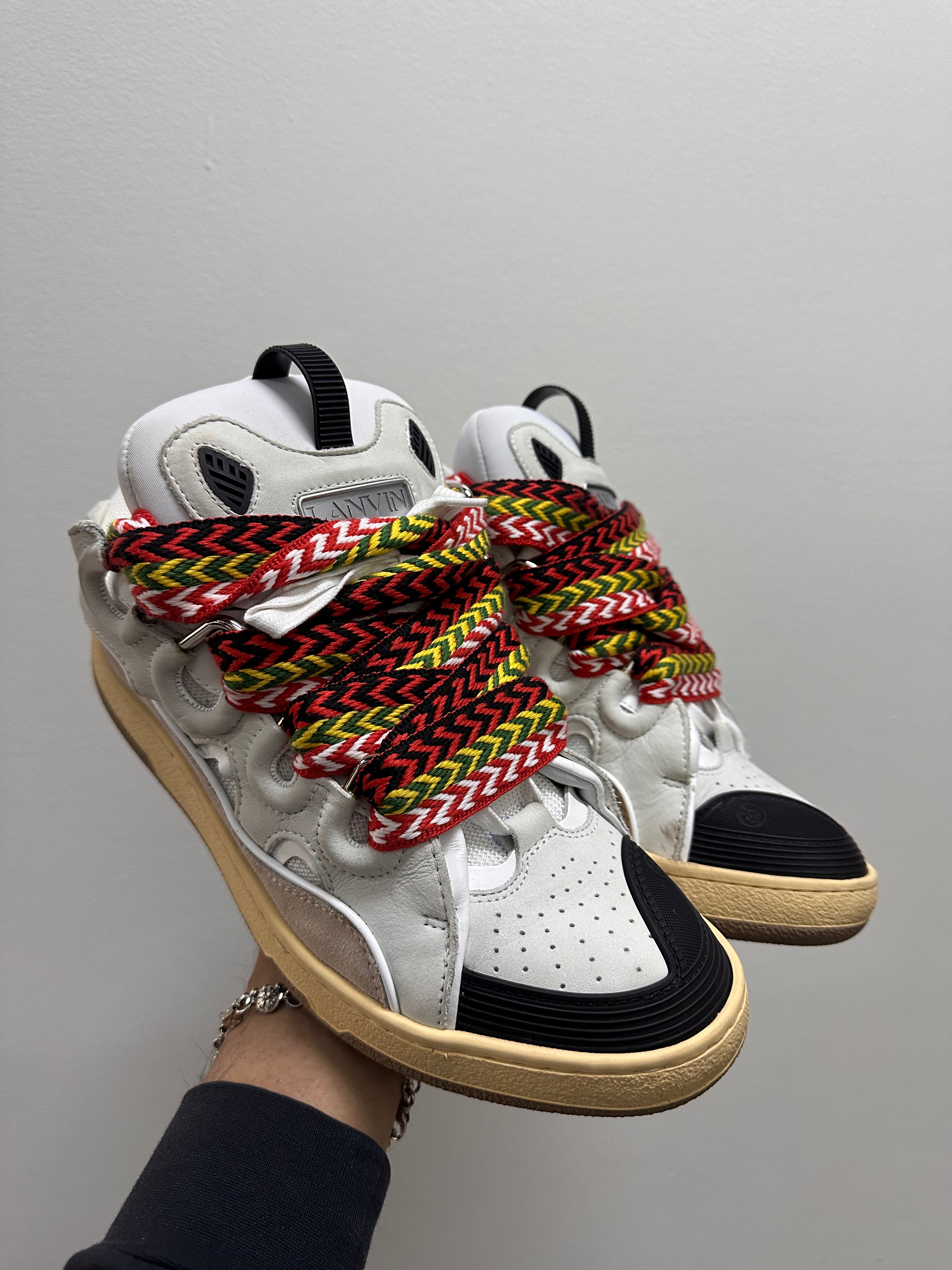 Lanvin Leather Curb White Ivory