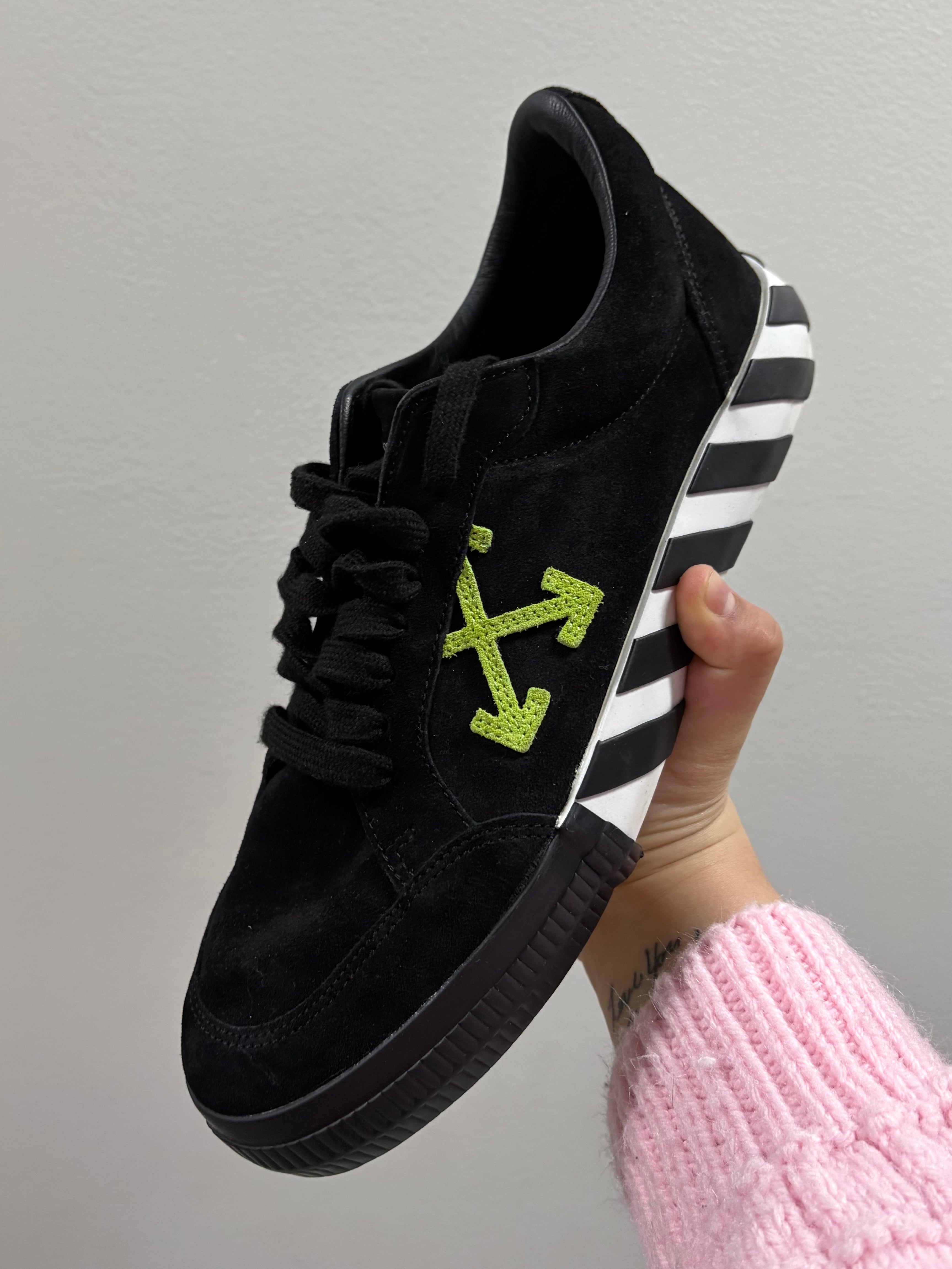 Off White Vulc Low Black Green