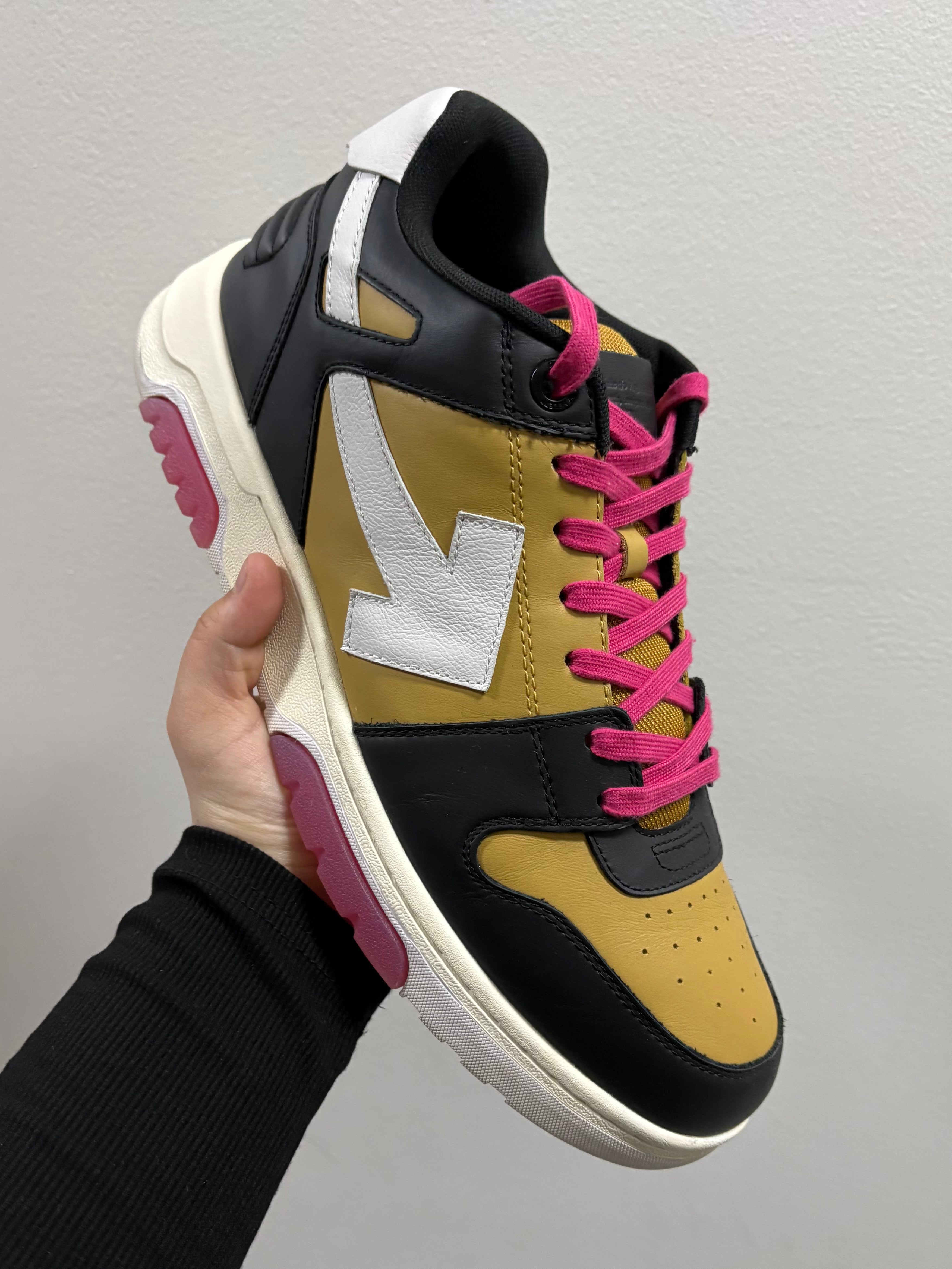 Off-White Out of Office Mustard Grey