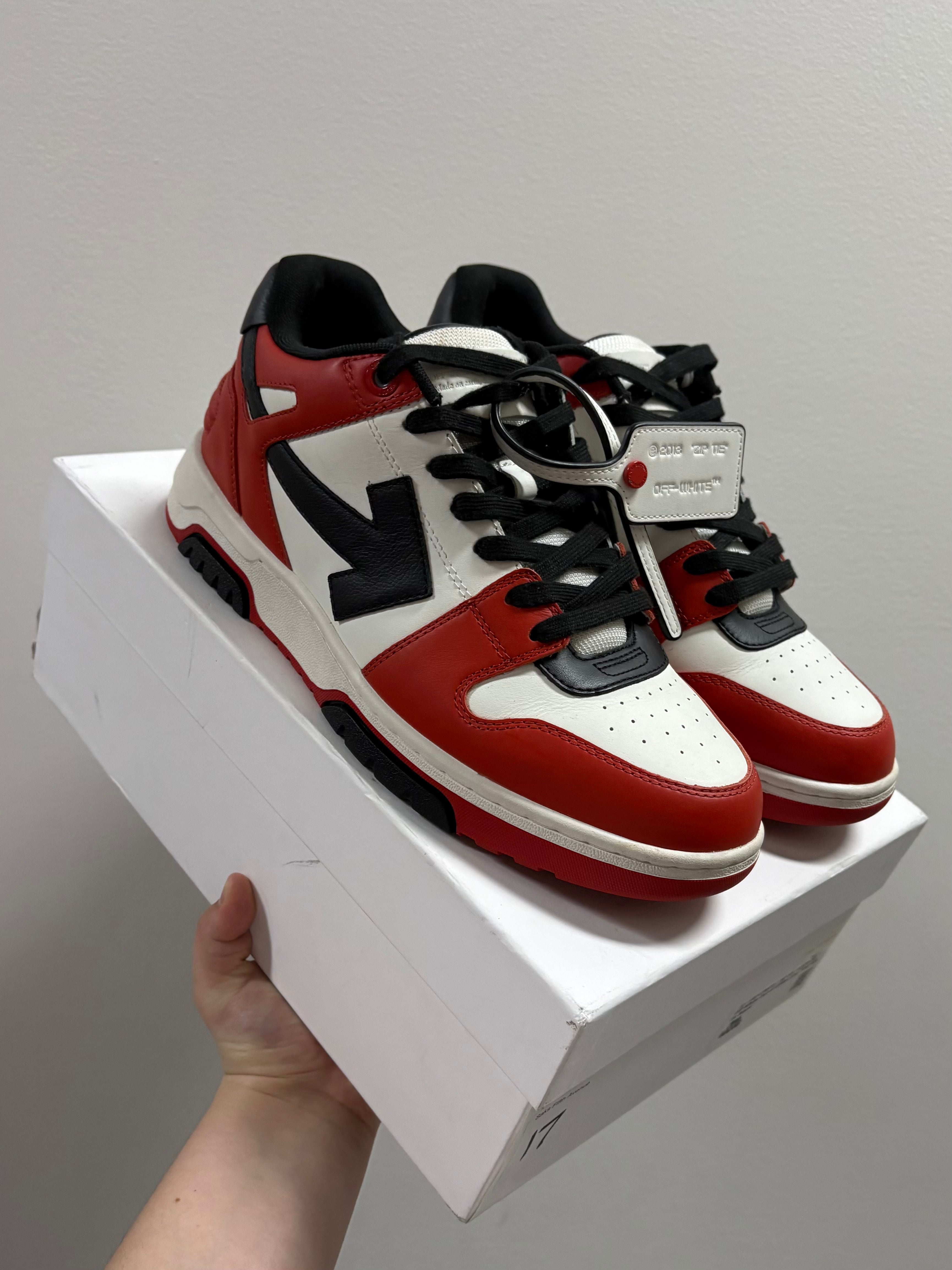 Off-White Out of Office Low Red White Black