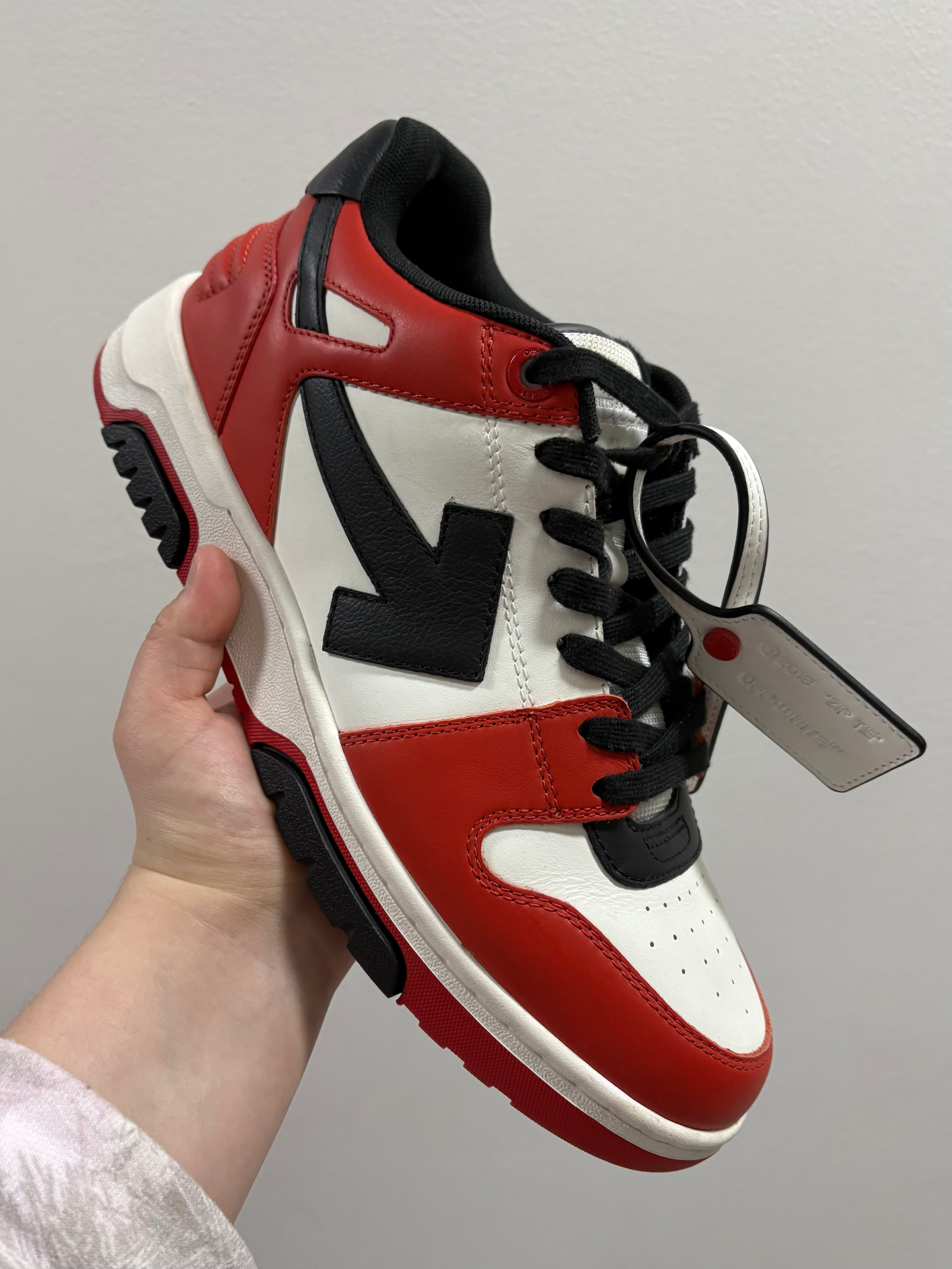 Off-White Out of Office Low Red White Black
