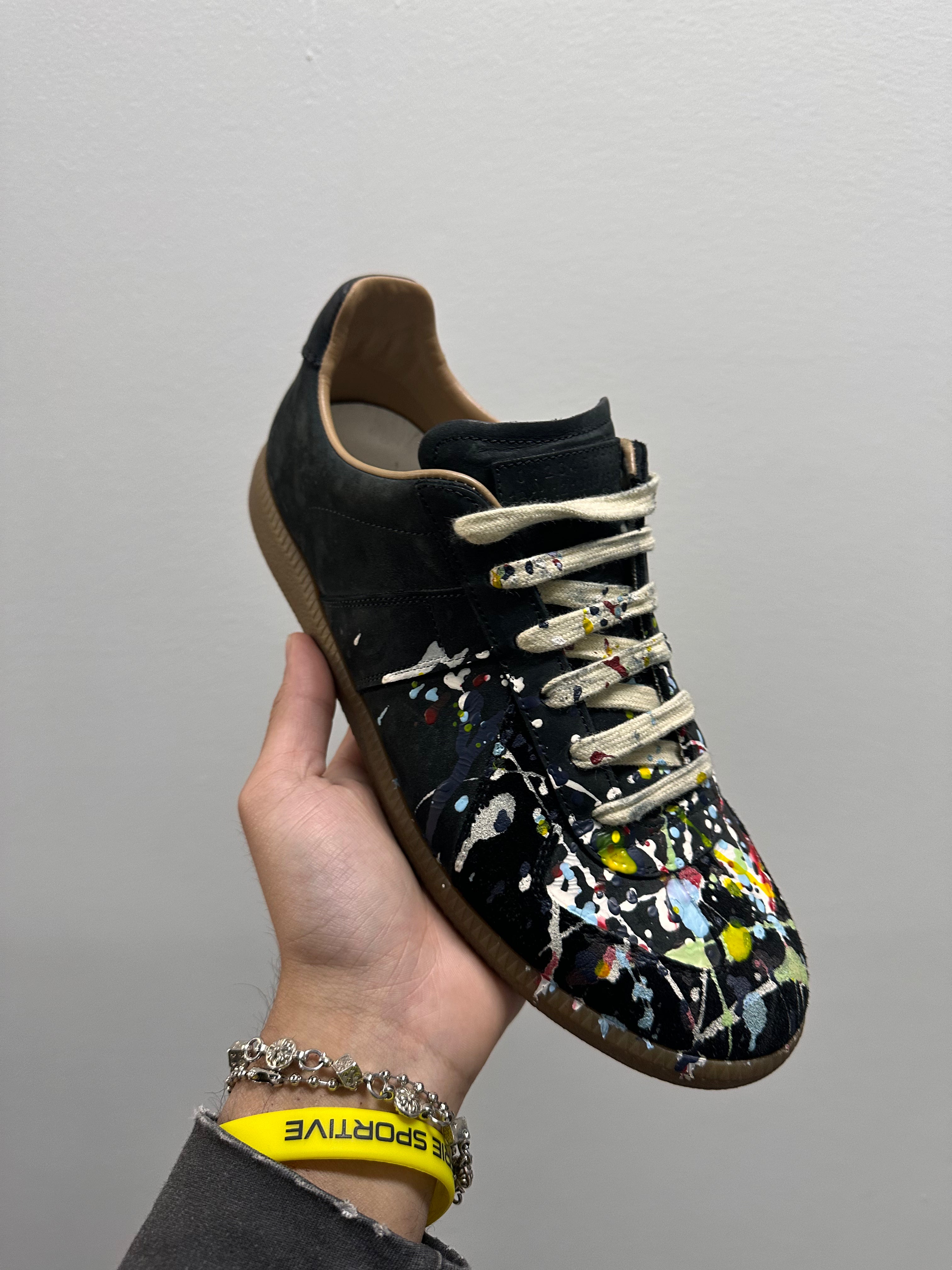 Maison Margiela Paint Replica German Army Trainer (GAT) Black