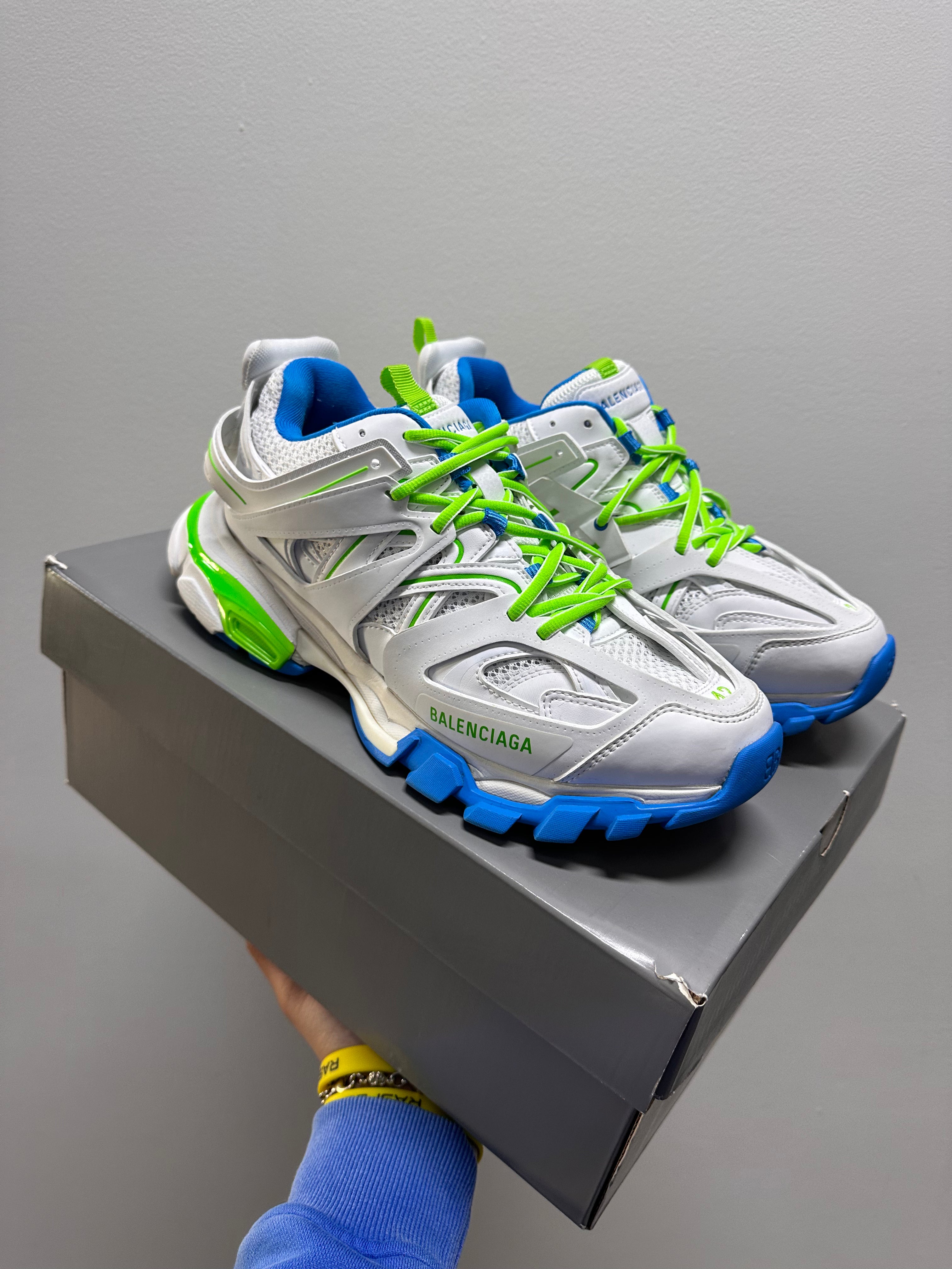Balenciaga Track White Blue Green