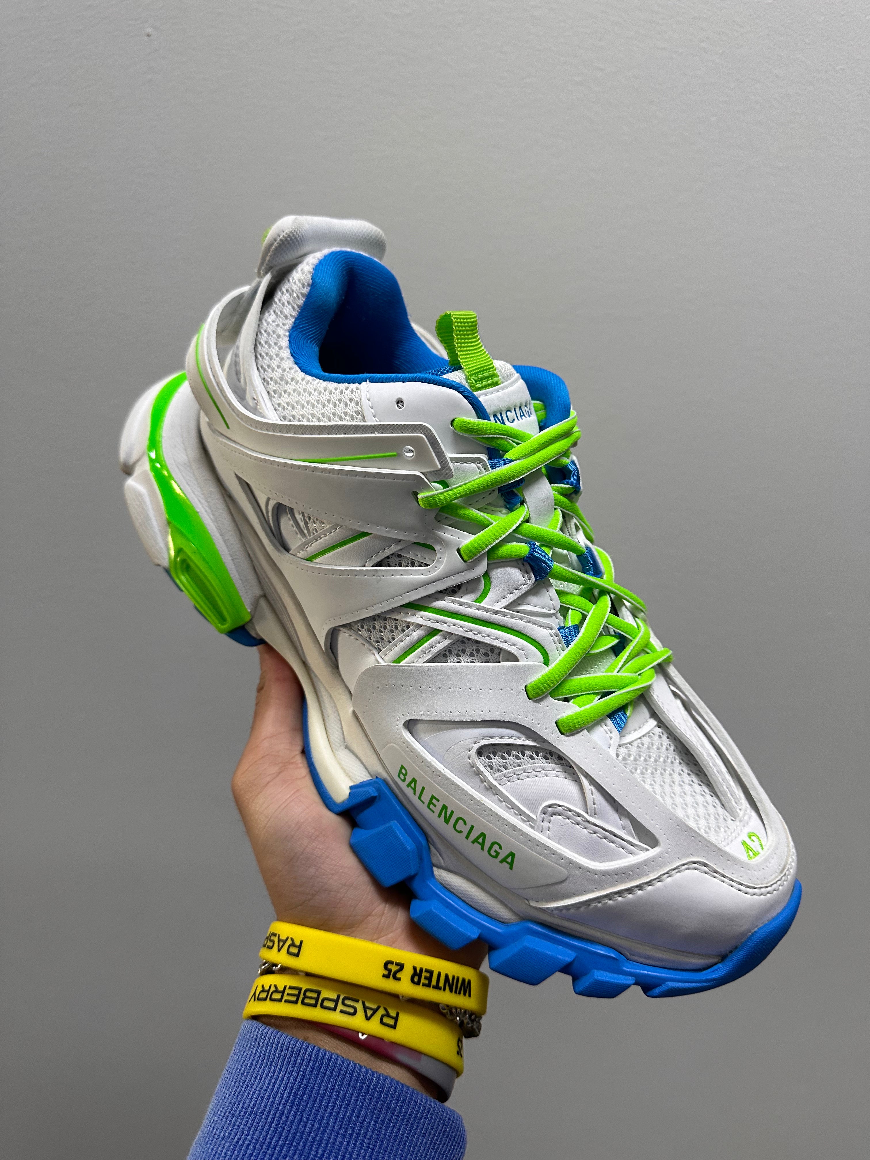 Balenciaga Track White Blue Green