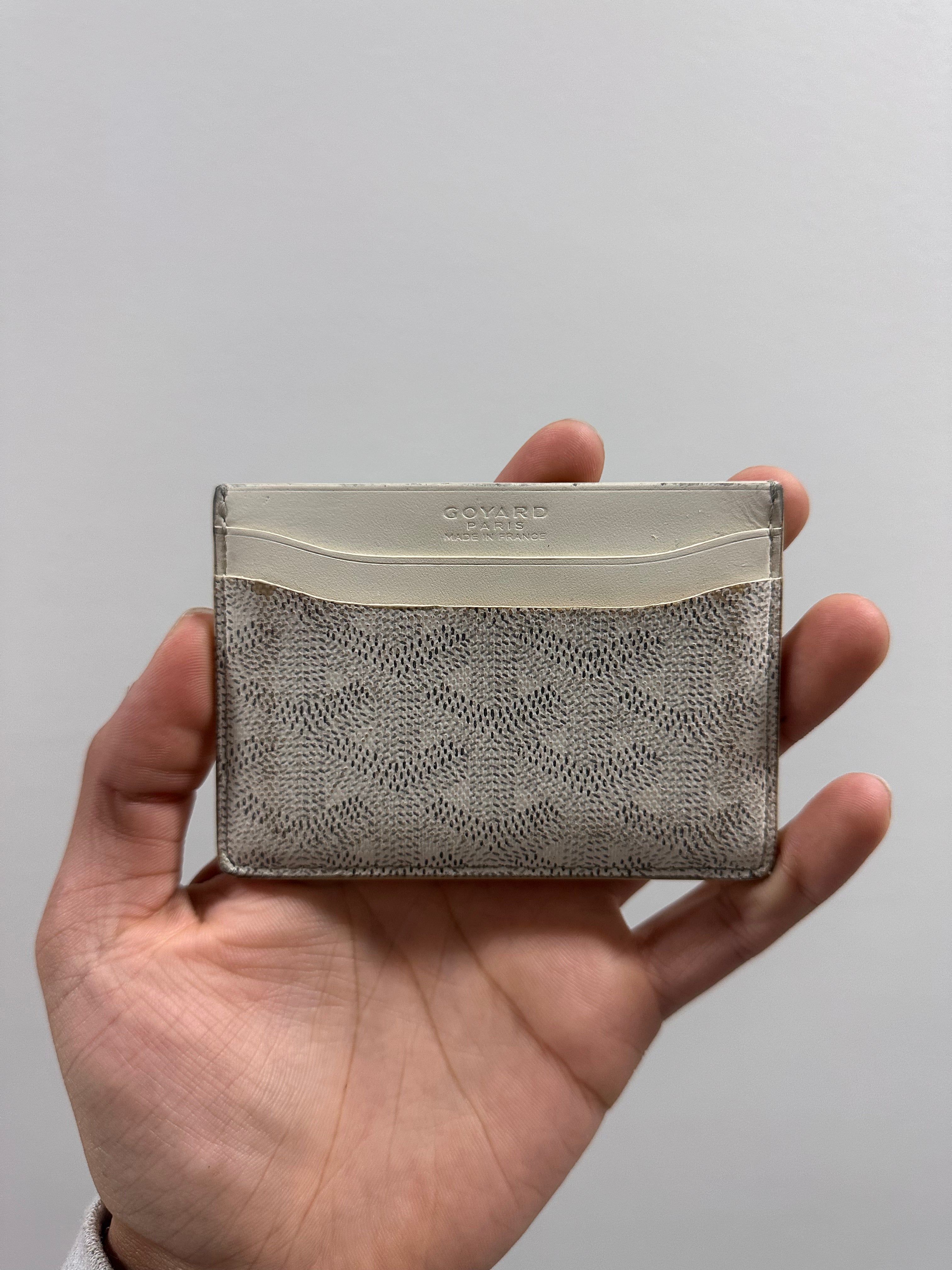 Goyard Card Holder White