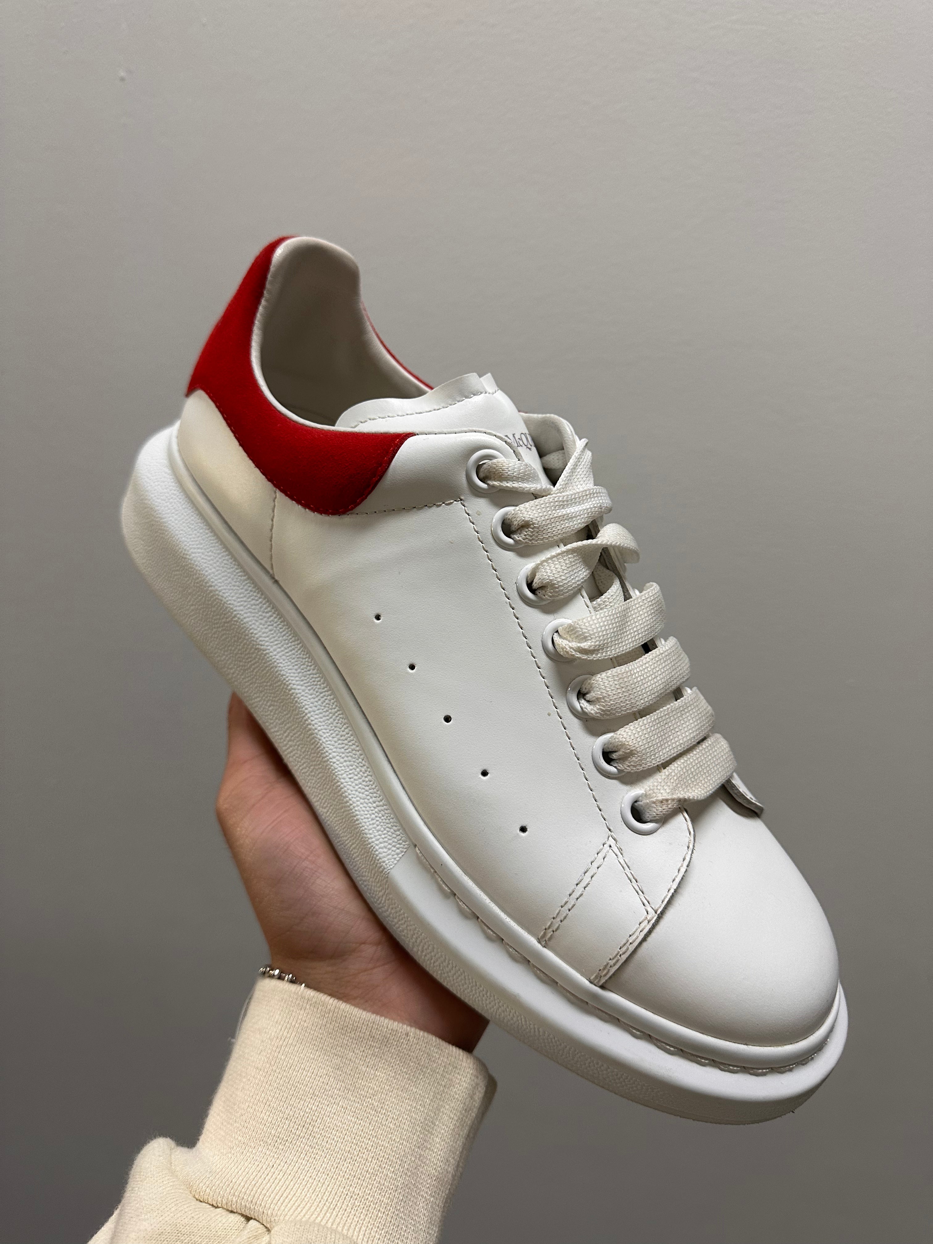 Alexander McQueen Oversized Sneaker White Lust Red