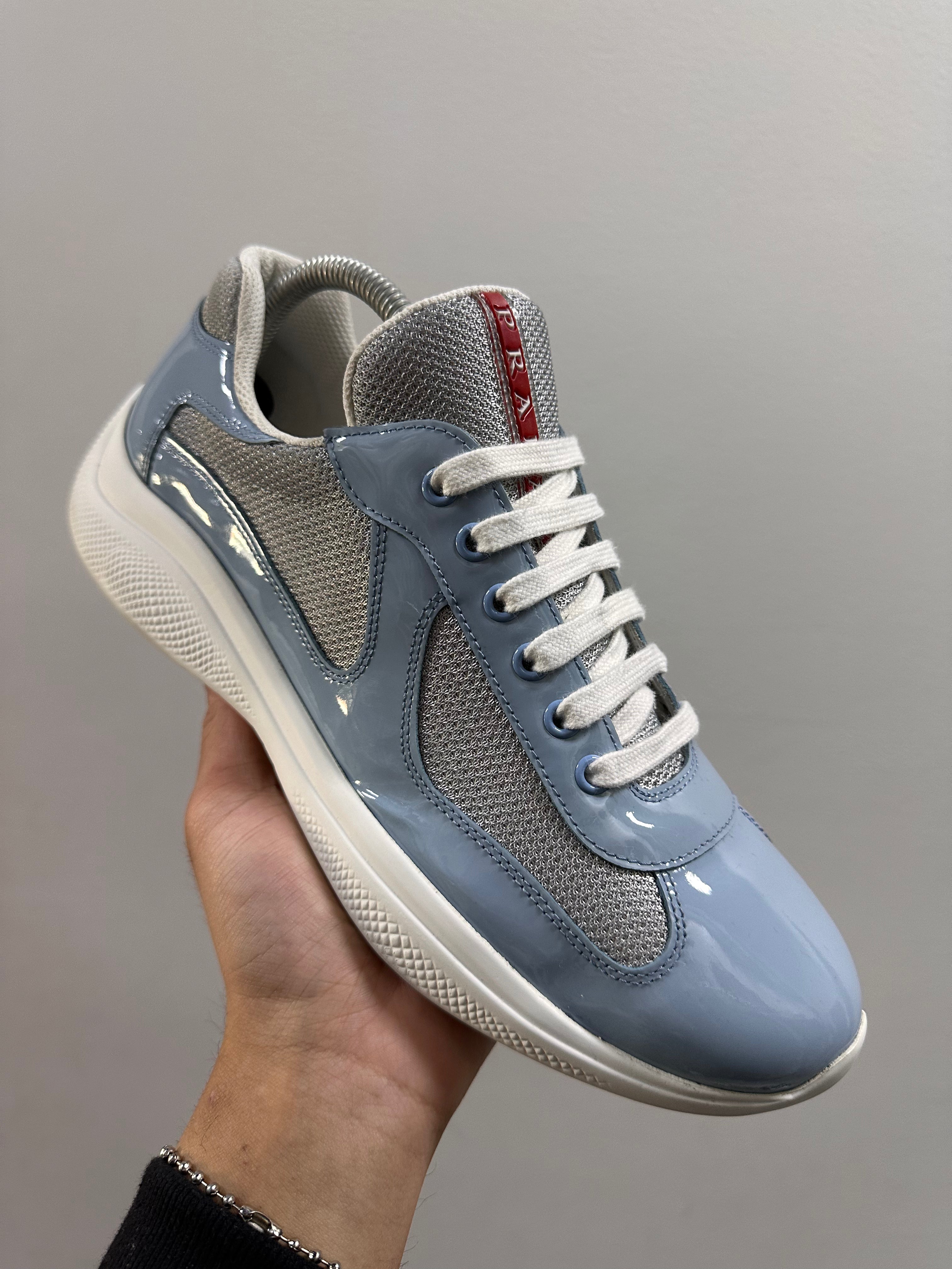 Prada Americas Cup sneakers Prada Patent leather and technical fabric