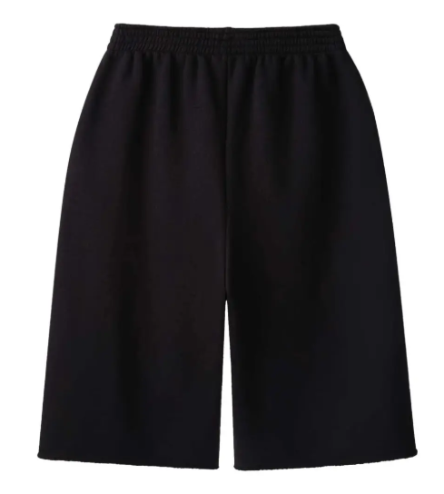 GV GALLERY WEEKDAY RASPBERRY 3/4 SWEATSHORTS BLACK