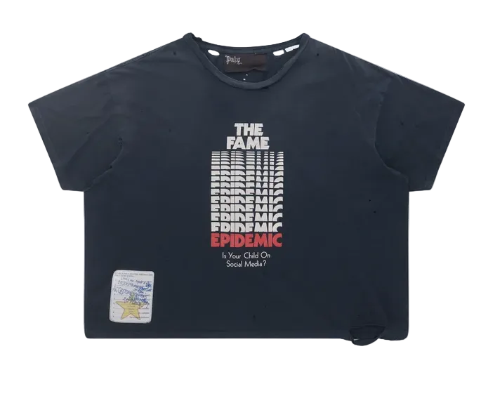 Paly Hollywood Fame Epidemic T-Shirt Vintage Black