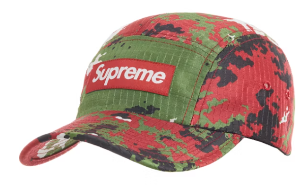 Supreme Camo Ripstop Camp Cap Red Camo