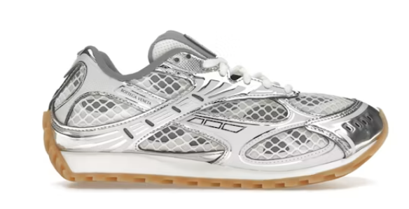 Bottega Veneta Orbit Silver White
