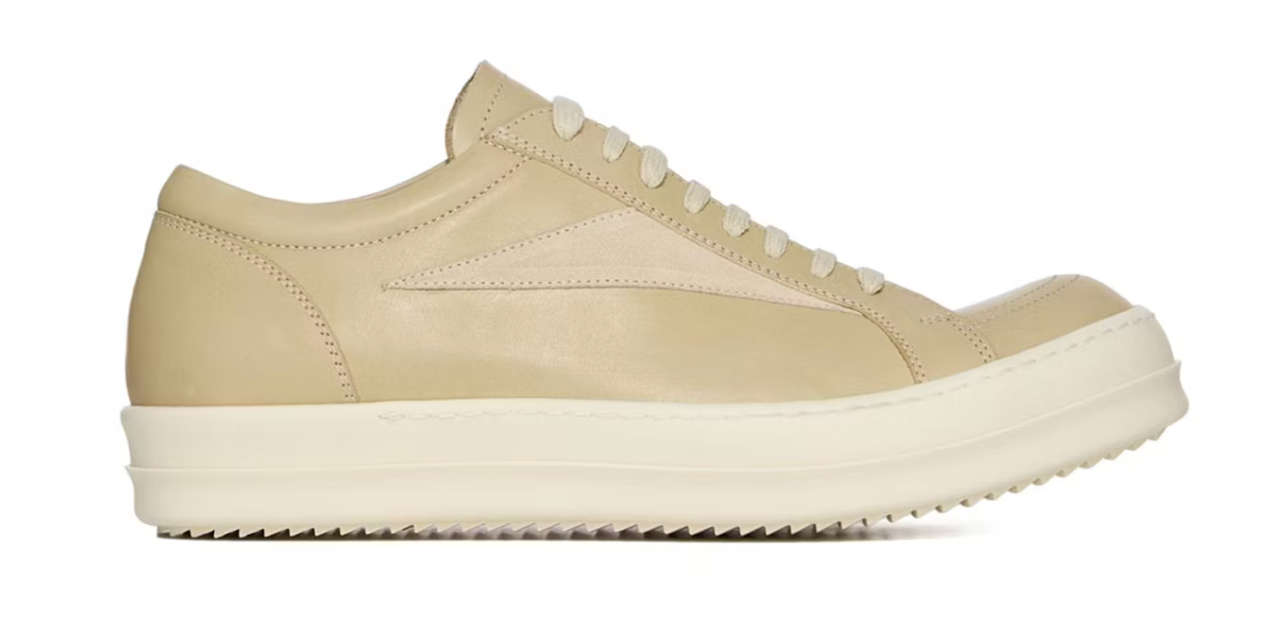 Rick Owens Hollywood Vintage Low Parchment Milk