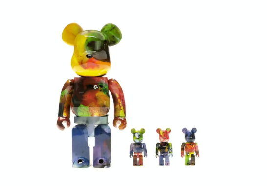 Bearbrick Pushead 4 pc Set 100%
