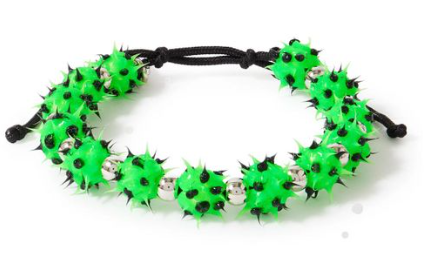 Balenciaga Green Malibu Silicone Bracelet