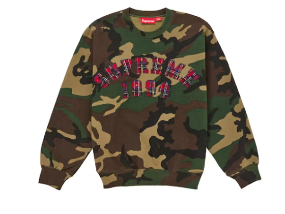 Supreme Plaid Arc Crewneck