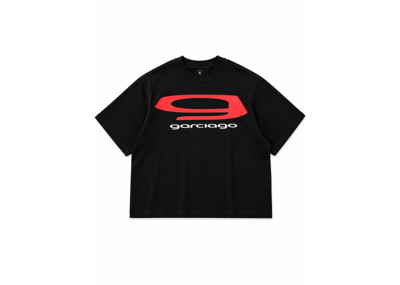Garciago Black Classic Logo Tee