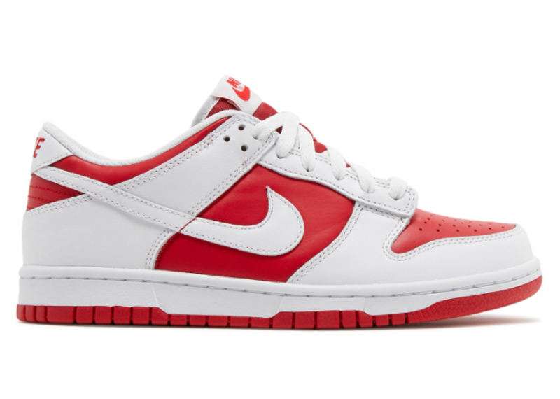 DUNK LOW GS CHAMPIONSHIP RED (YELLOWING)