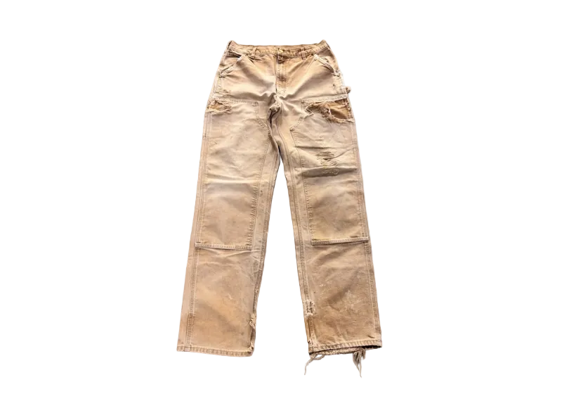Carhartt Vintage Sand Distressed Double Knee Pants