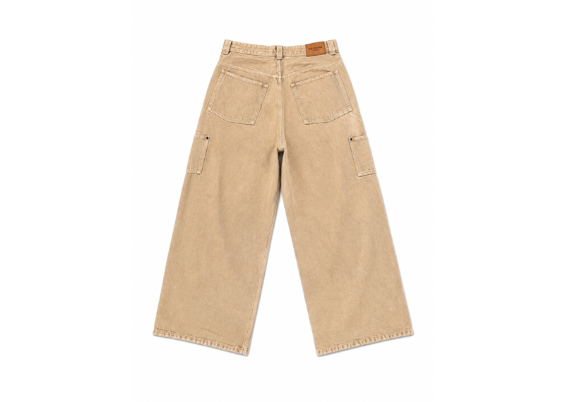 Balenciaga Baggy Paneled Beige Pants